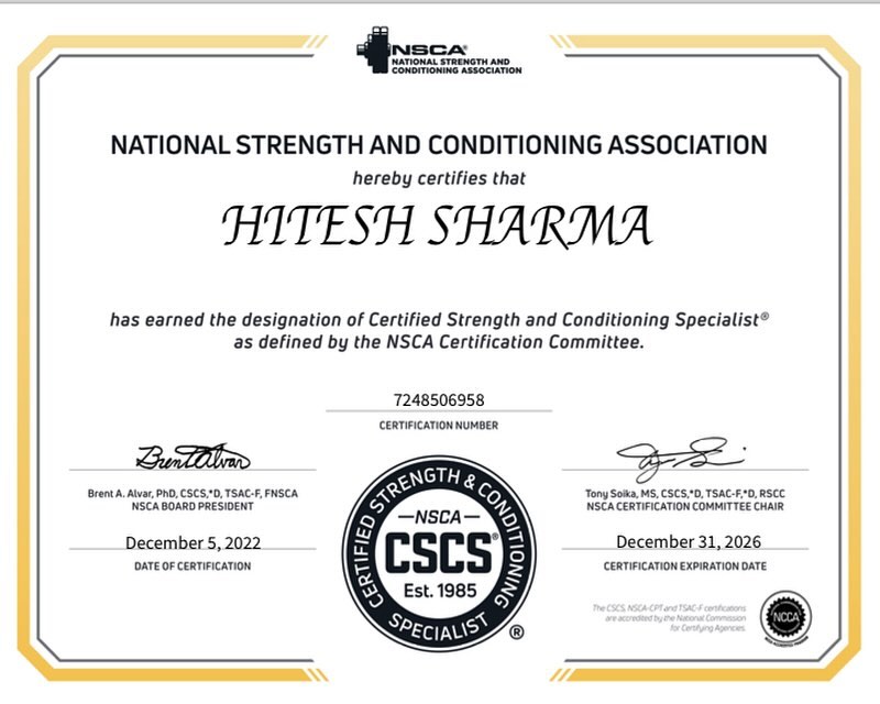 be.an.athlete Facebook ad: Armed with my CSCS certification, As a Strength…