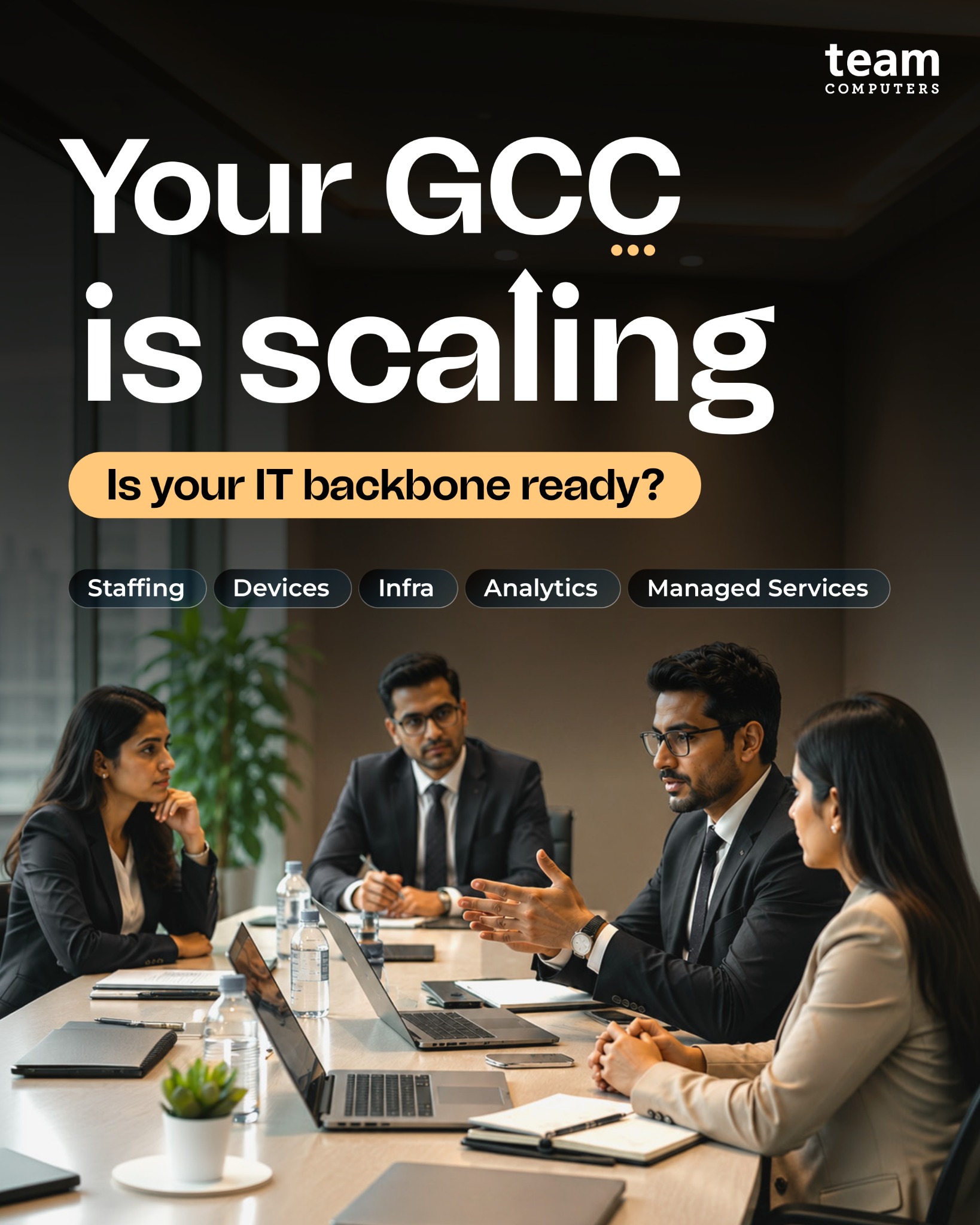 Team Computers Facebook ad: GCC IT Solutions That Scale