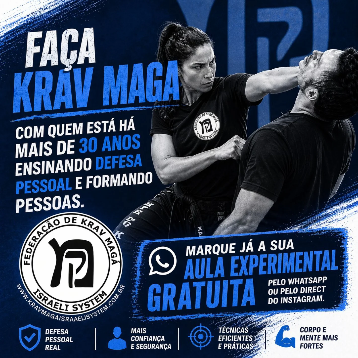 krav_maga_beny_schickler Facebook ad: Não é sobre lutar… é sobre estar preparado.