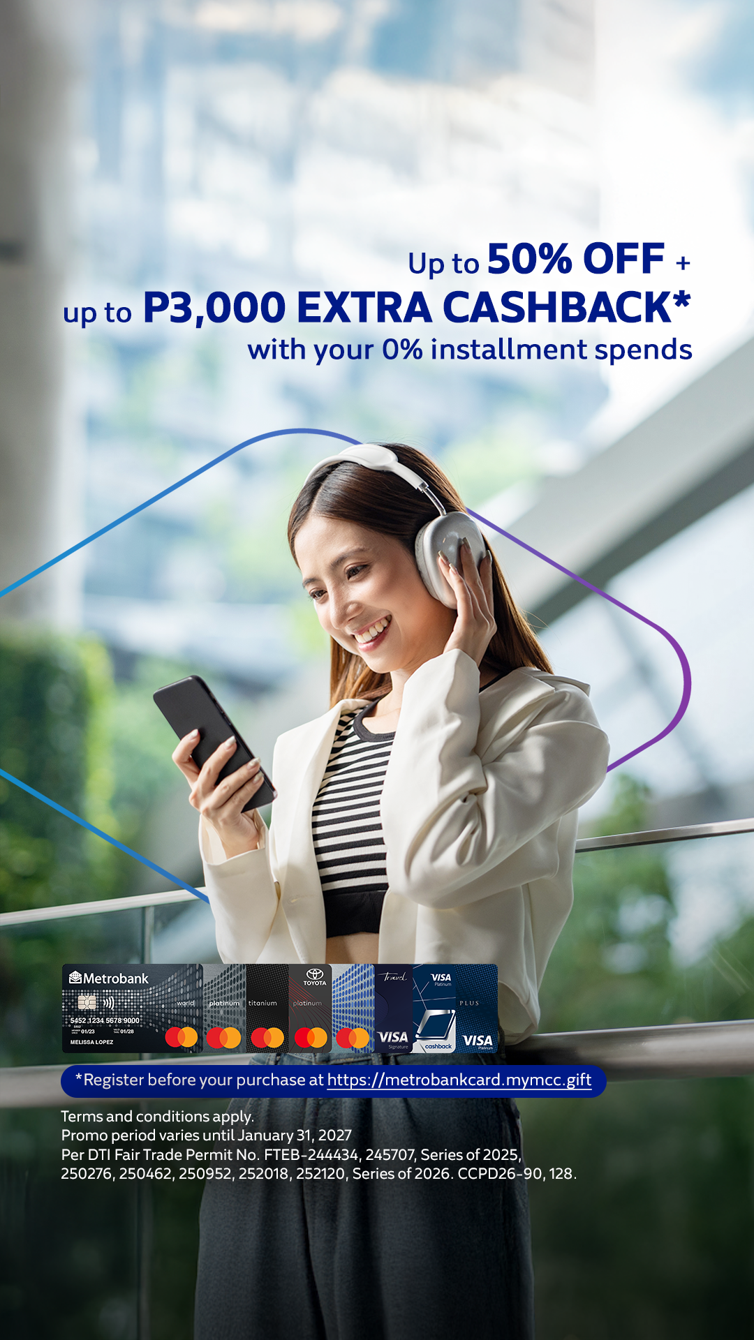 Metrobank Card Facebook ad