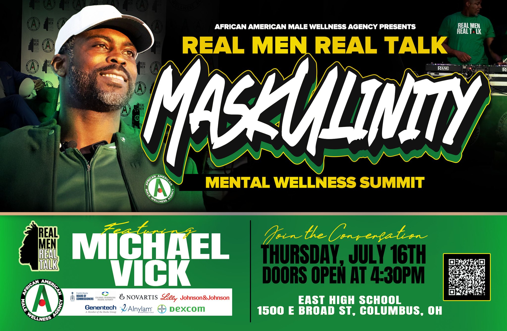 The African American Male Wellness Agency Facebook ad: Columbus Real Men Real Talk Mental Wellness Summit 2026