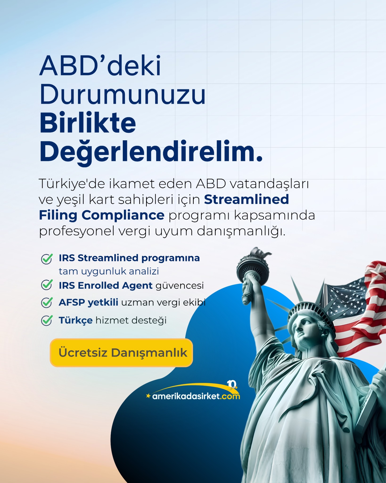 Amerikadasirket.com Facebook ad from May 8, 2026