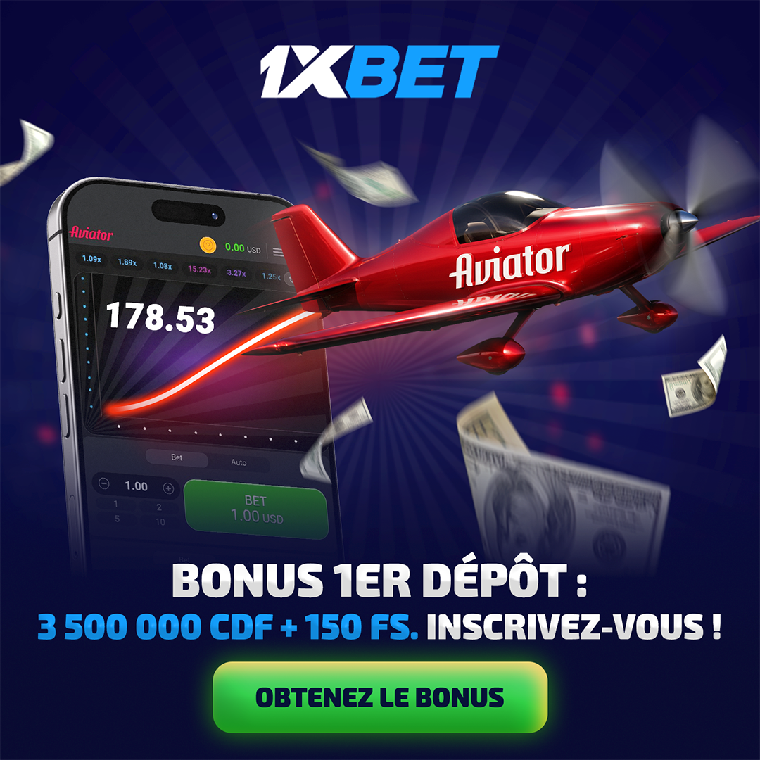 1XBET - Congo Kinshasa Facebook ad