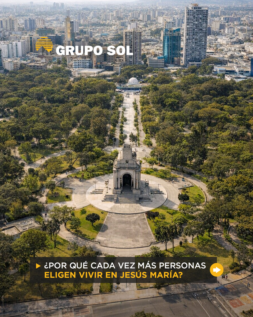 Inmobiliaria Grupo Sol Facebook ad: Eleva tu estilo de vida en Jesús María.
