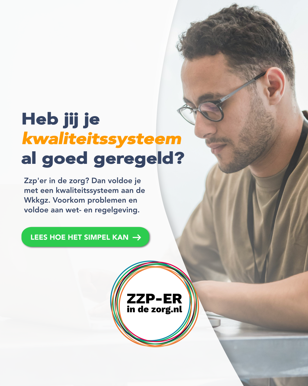 ZZP-erindezorg.NL Facebook ad