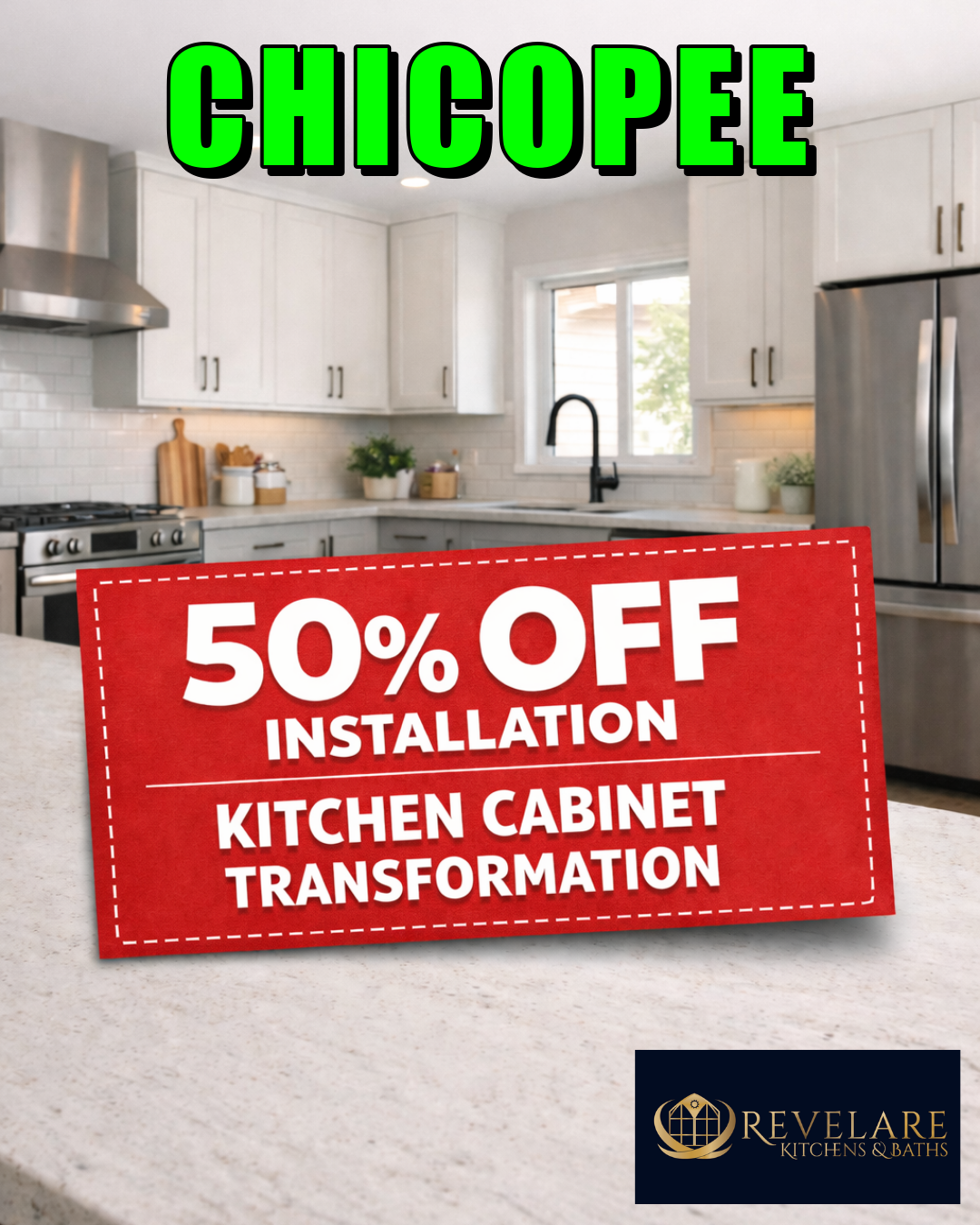 Revelare Kitchens Facebook ad