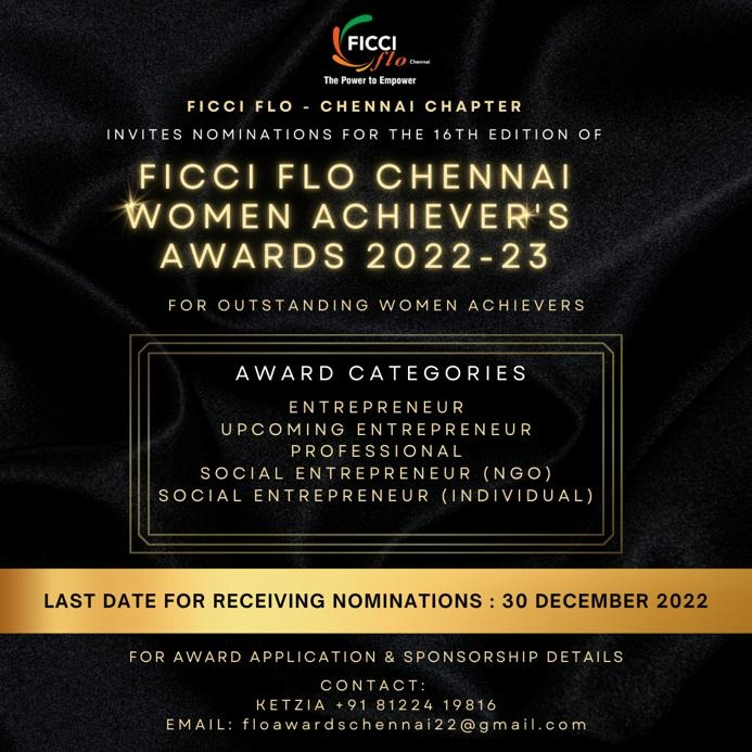 FICCI FLO - Chennai Chapter Facebook ad: We are excited to launch our Flagship FLO…