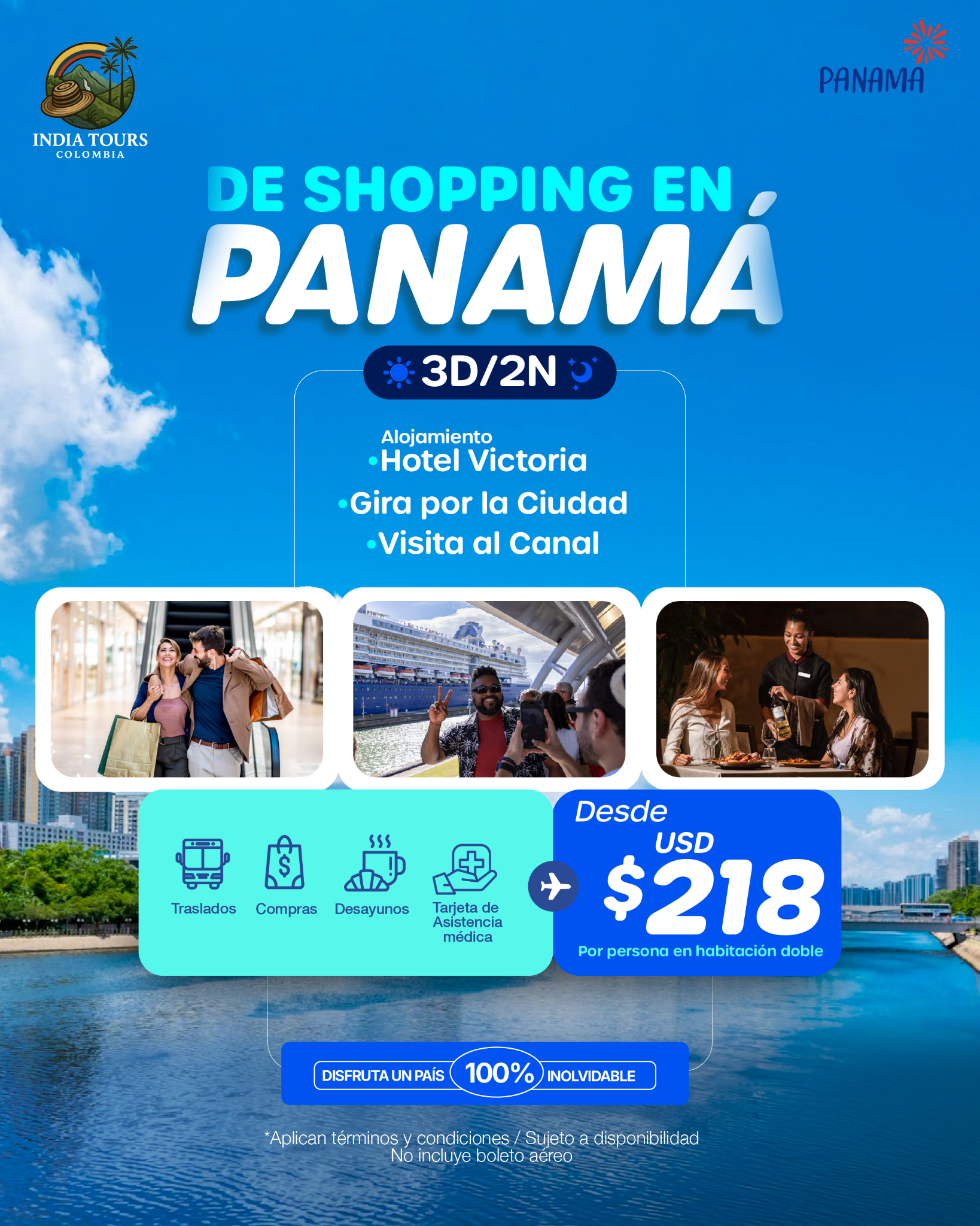 India Tours Colombia Facebook ad: Viaja mejor con India Tours