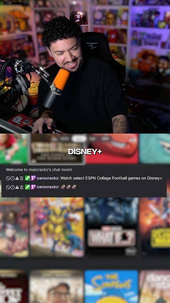 Disney+ Facebook ad: WE CAN NOW WATCH SELECT ESPN COLLEGE FOOTBALL…