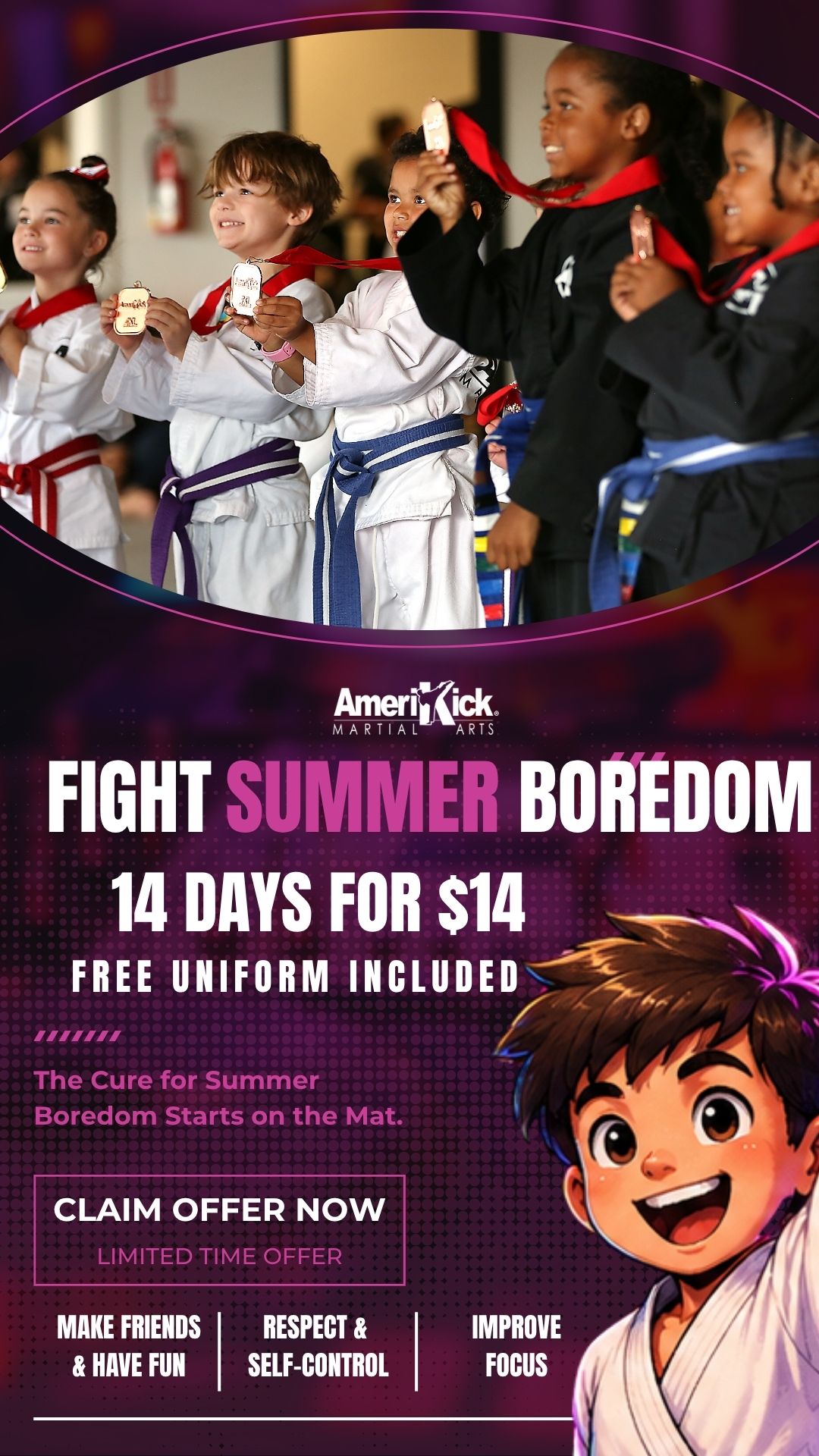 AmeriKick Martial Arts-Lenexa Facebook ad