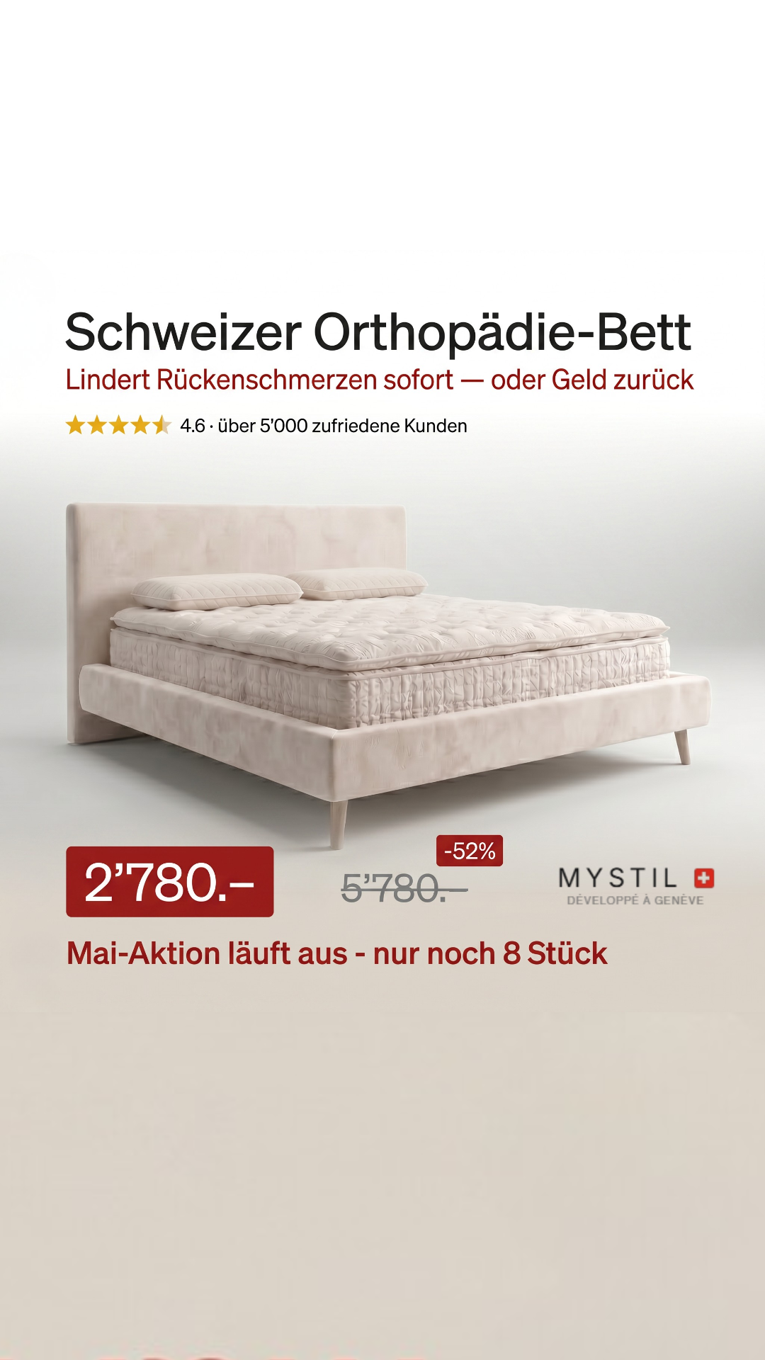 Mystil Facebook ad: 111 Tage Risikofreie Probe