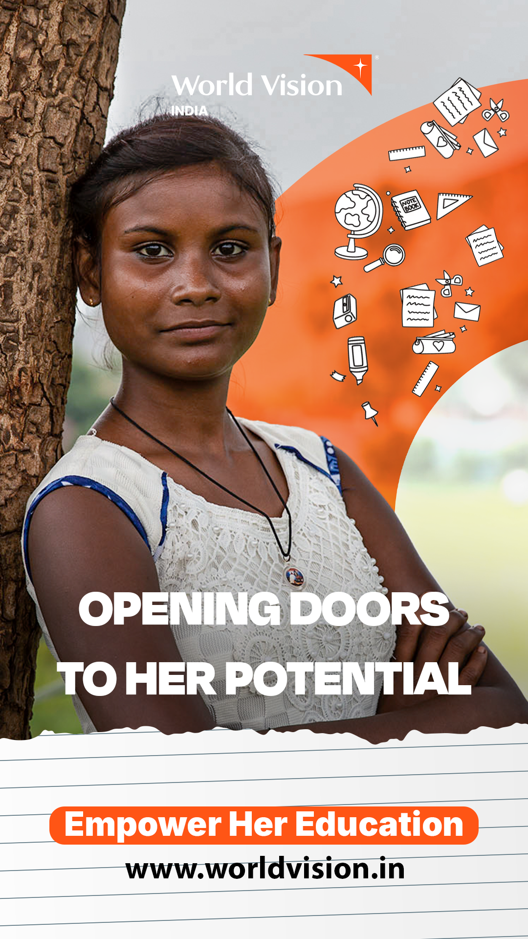 World Vision India Facebook ad from Mar 12, 2026