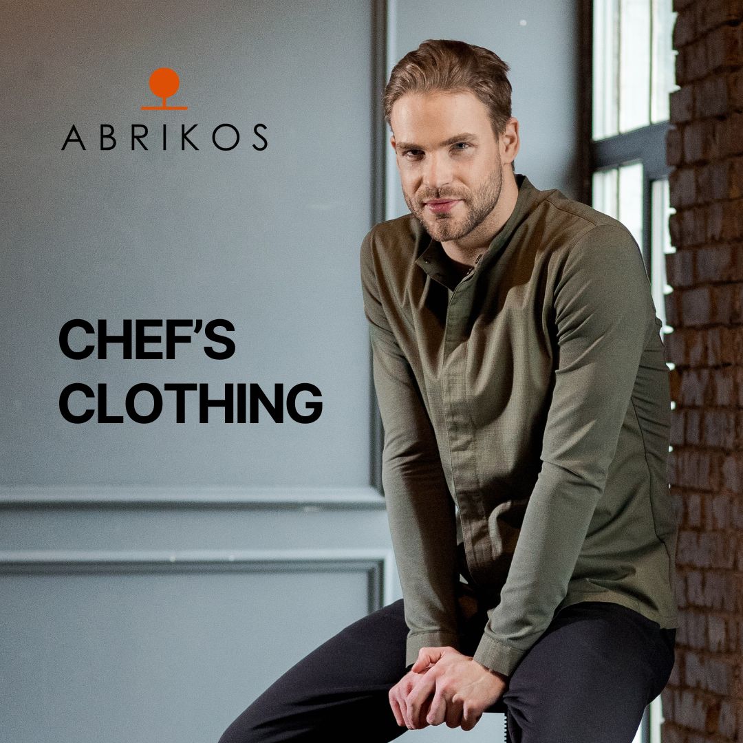 Abrikos Global Facebook ad: For 15 years, we have been dressing chefs…