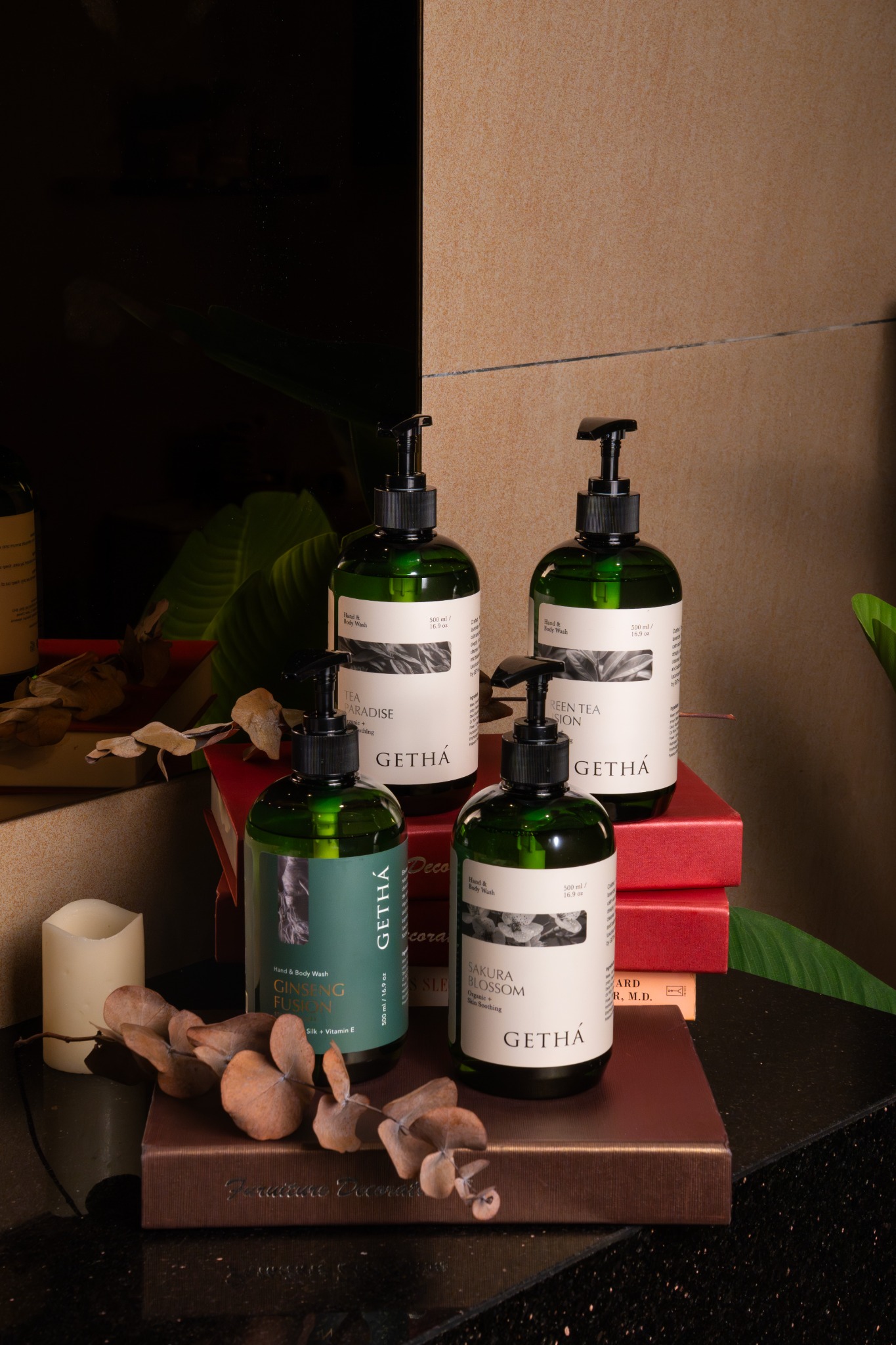 Getha Facebook ad: New Arrival: Getha’s Botanical Hand & Body Wash is here!