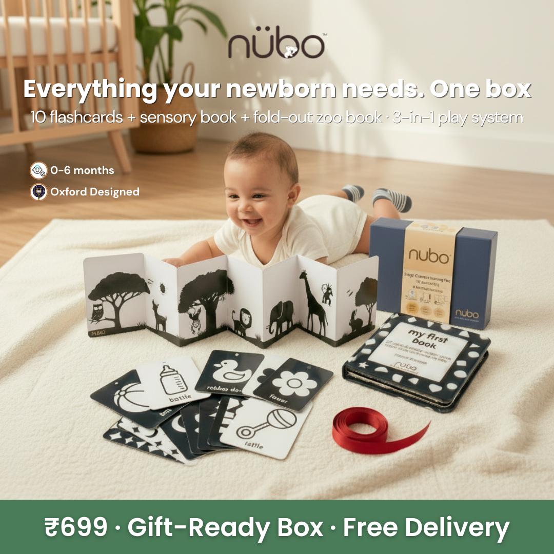 Nubokind Facebook ad: Everything your newborn needs. One box.