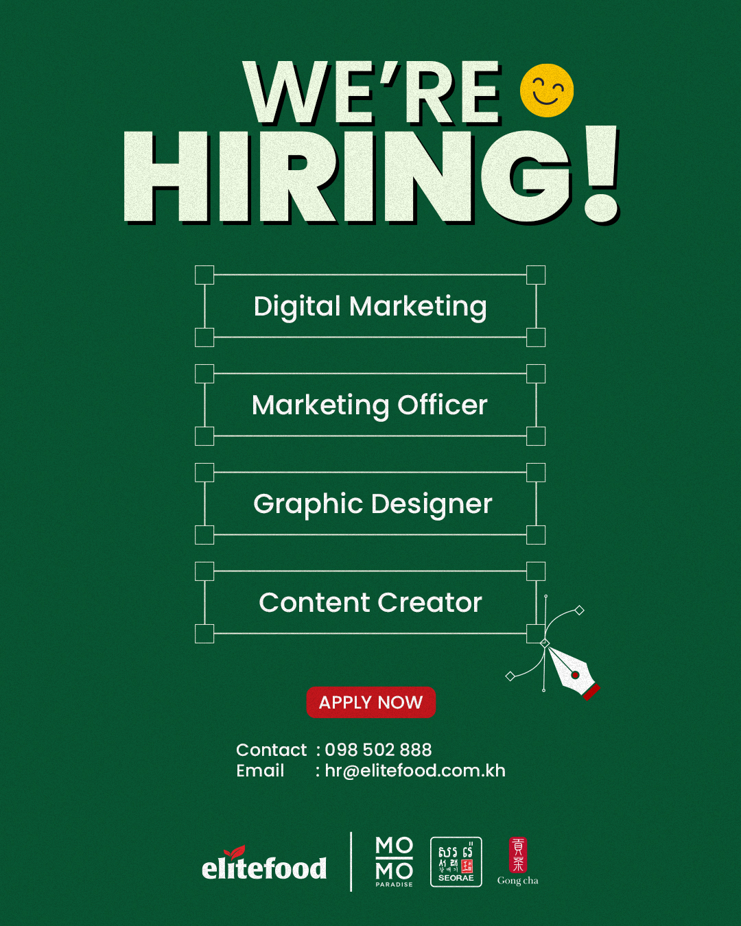 ELITE FOOD Co., Ltd. Facebook ad: Ready to Elevate Your Career in the F&B…