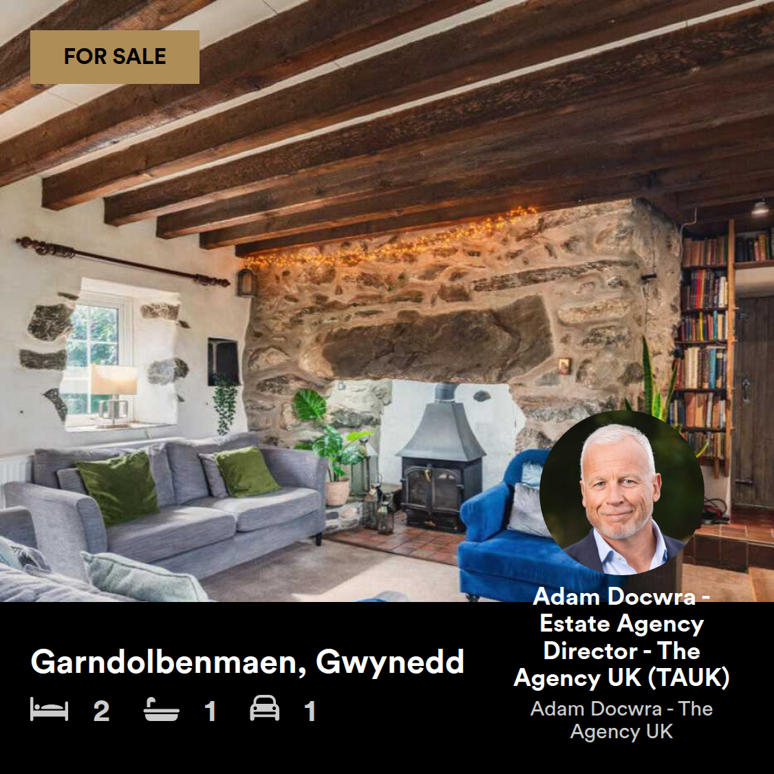 Adam Docwra, Estate Agent, The Agency UK -TAUK North Wales Facebook ad: Offers Over £400,000 - This is not just about panoramic…