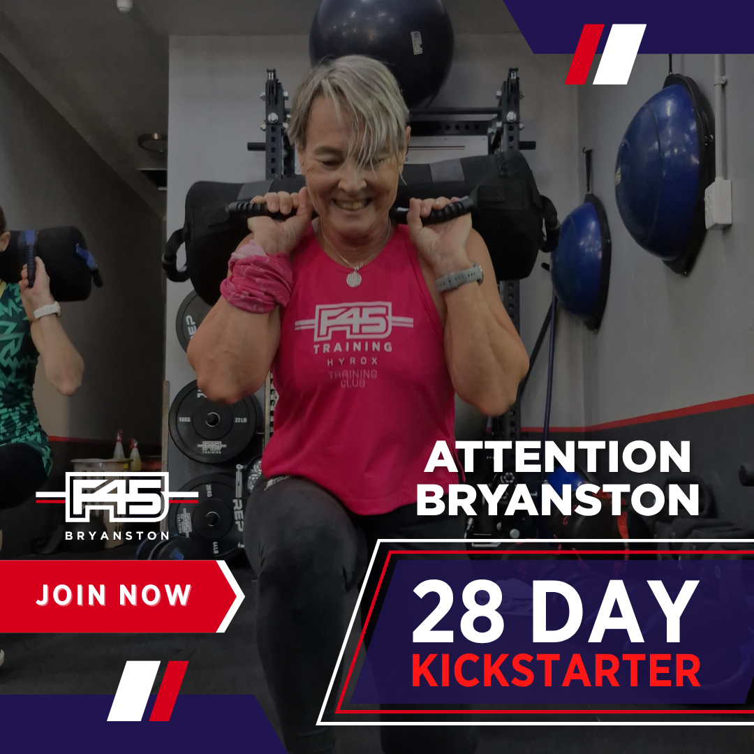 F45 Training Bryanston Facebook ad: Transform in Just 28 Days