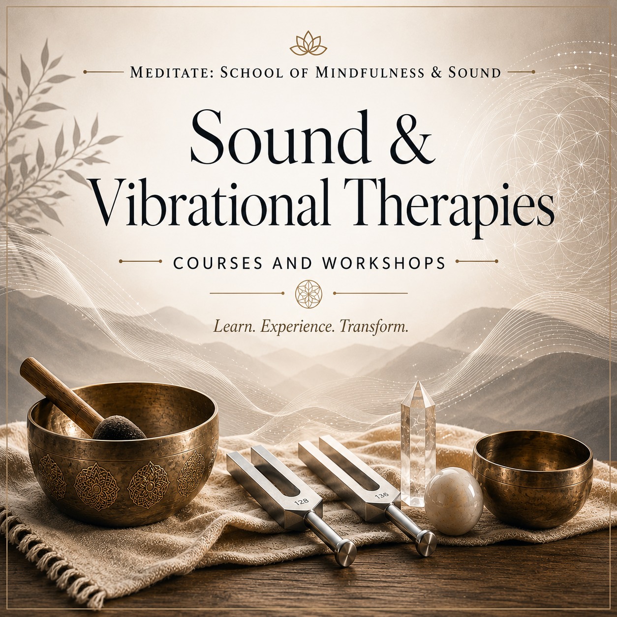 Meditate: School of Mindfulness and Sound Facebook ad