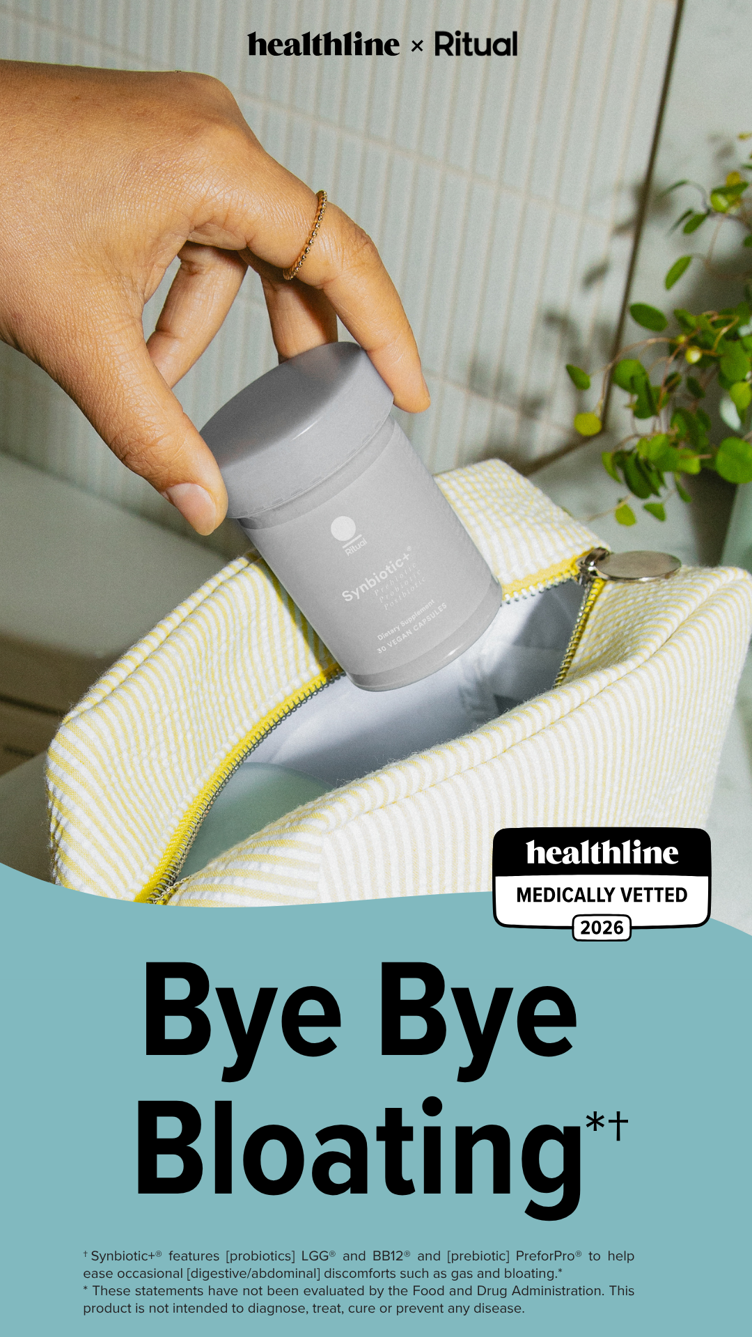 Healthline Facebook ad: Healthline Approved Synbiotic