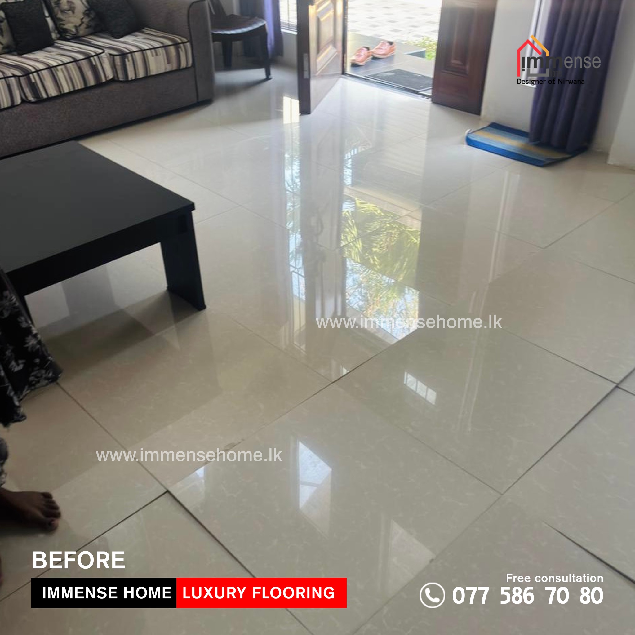 Immense Home Facebook ad: Step into elegance.