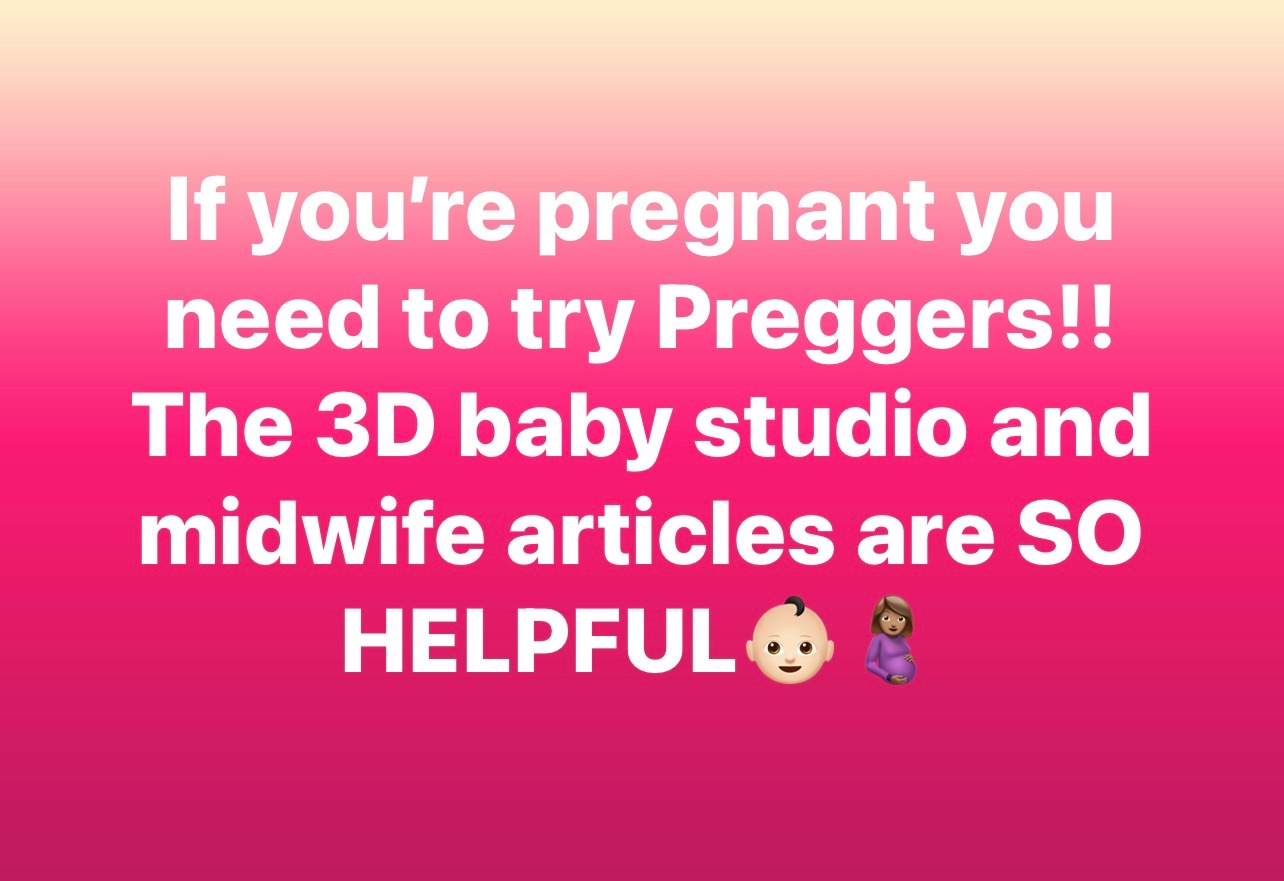 Preggers App Facebook ad