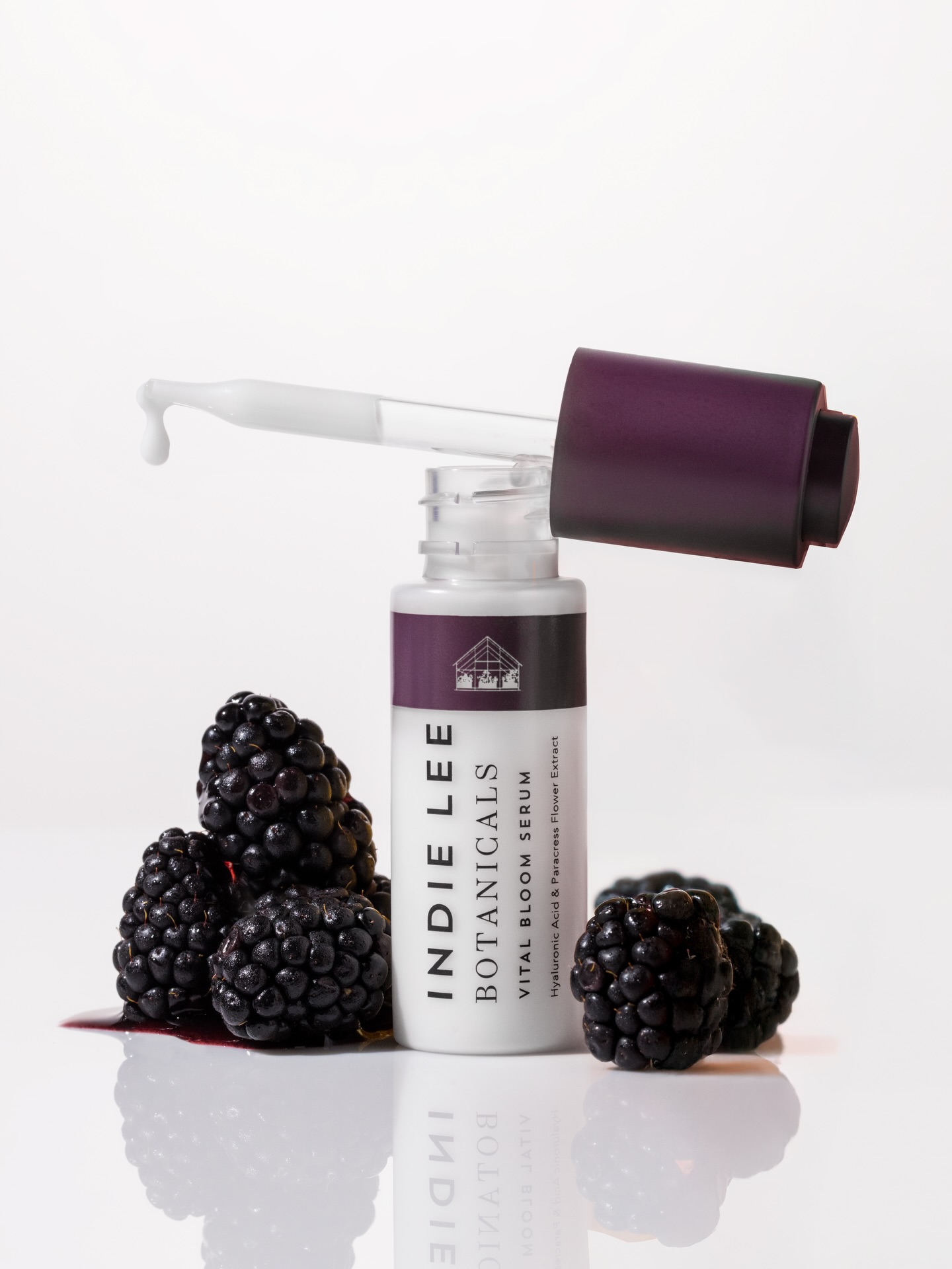 Indie Lee Facebook ad: Vital Bloom Serum