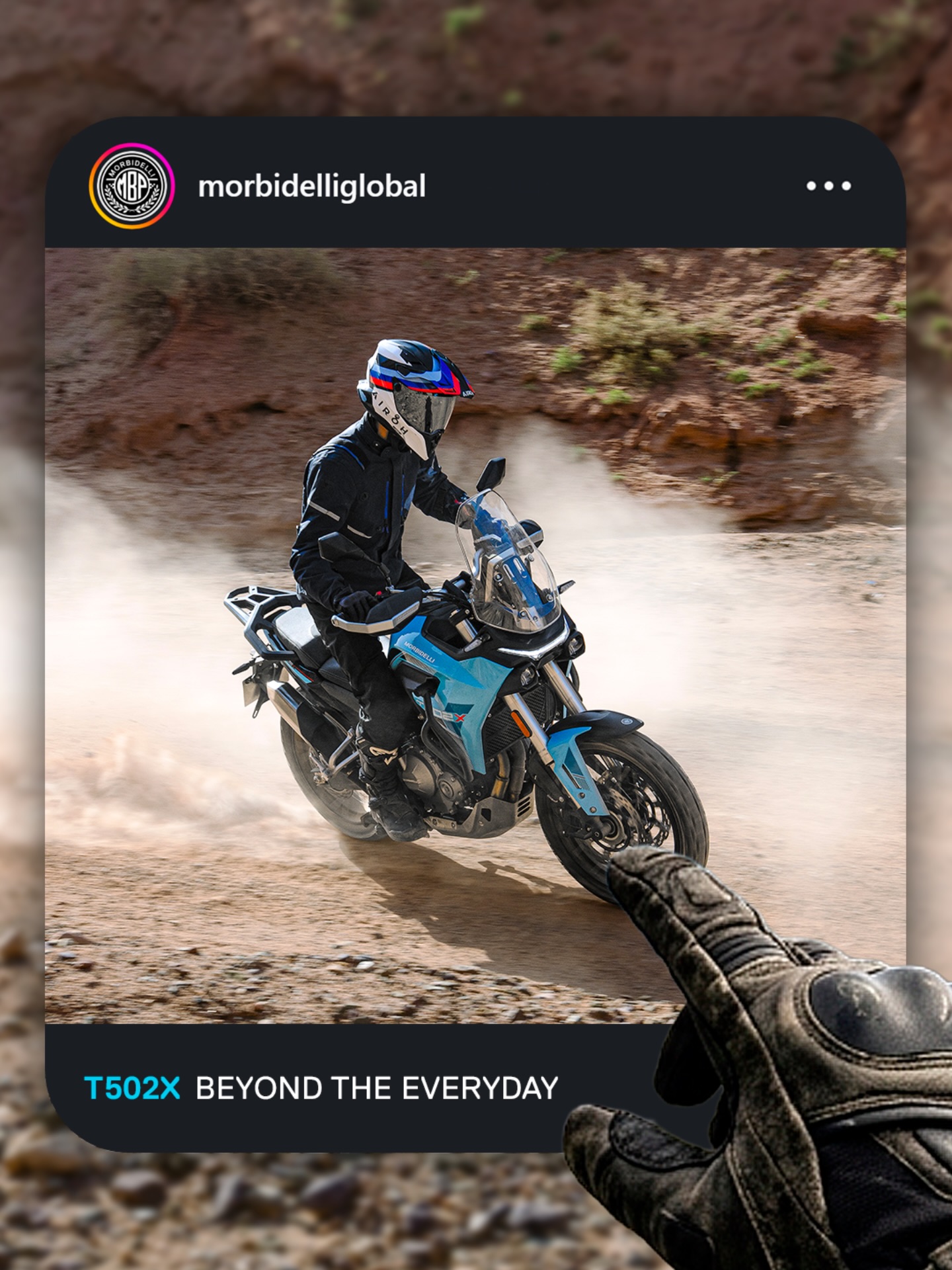 Morbidelli Facebook ad: Beyond the Everyday.
