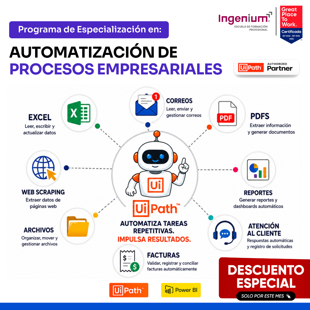 Ingenium Escuela de Formación Profesional Facebook ad