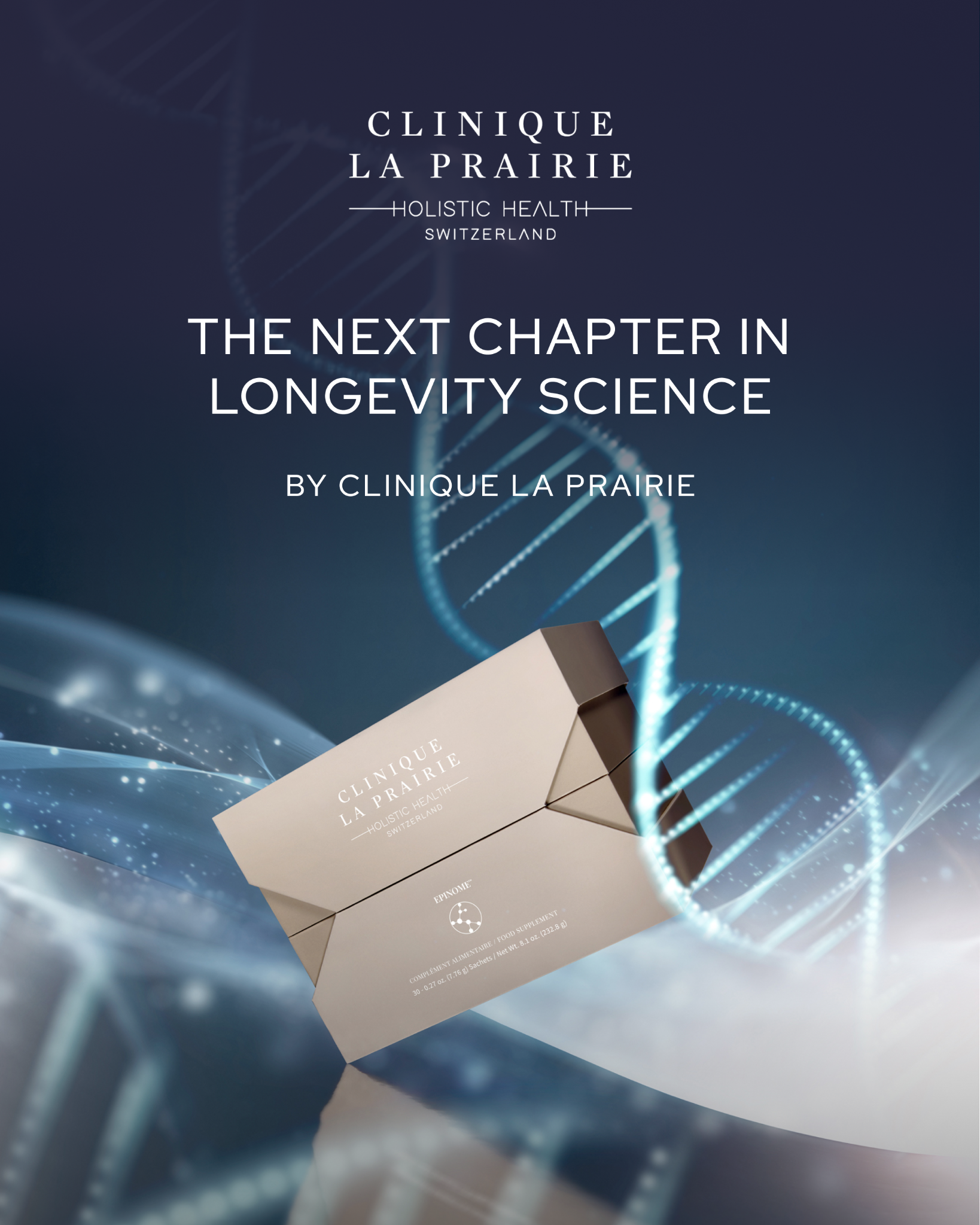 Holistic Health by Clinique La Prairie Facebook ad
