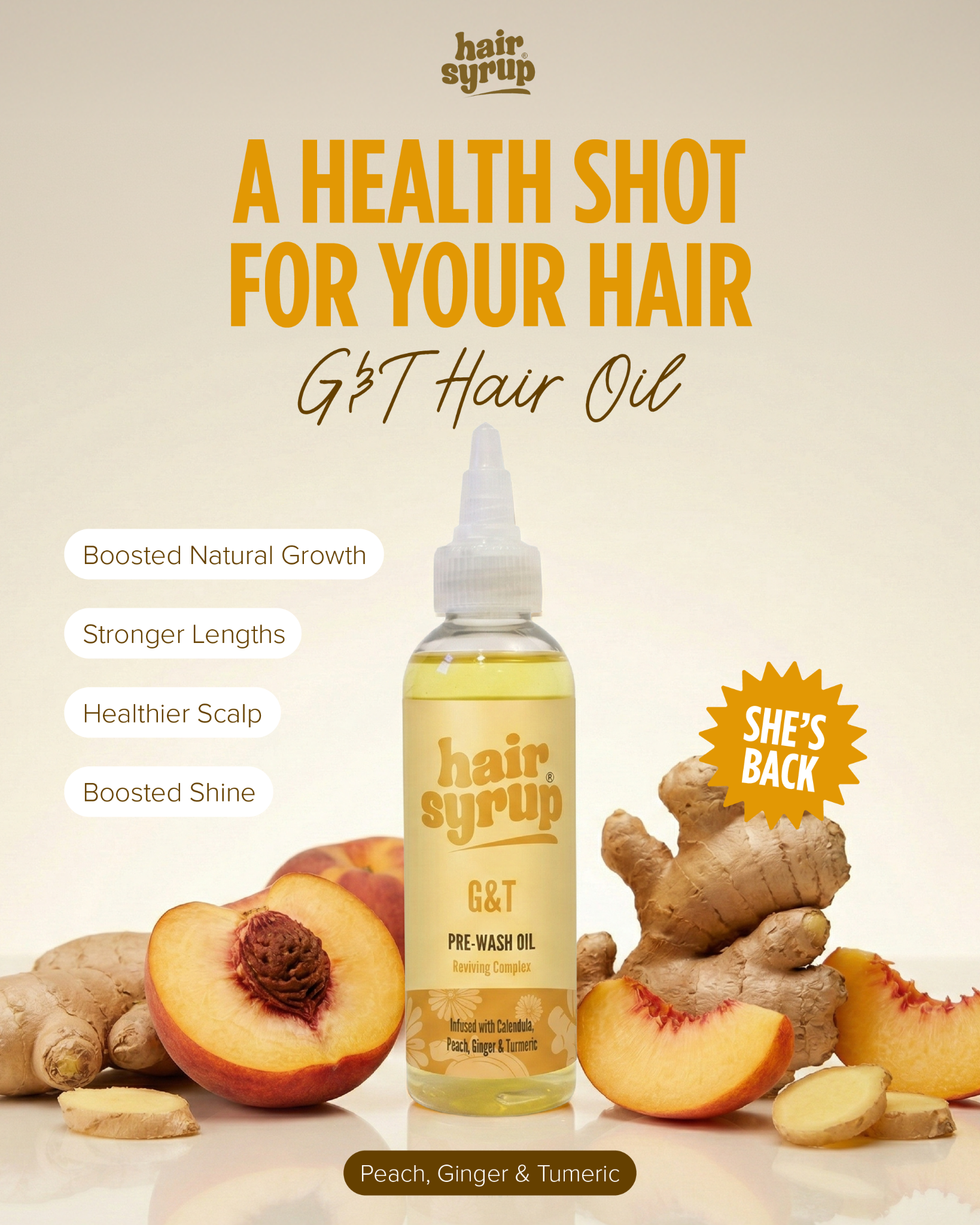 Hair Syrup Facebook ad