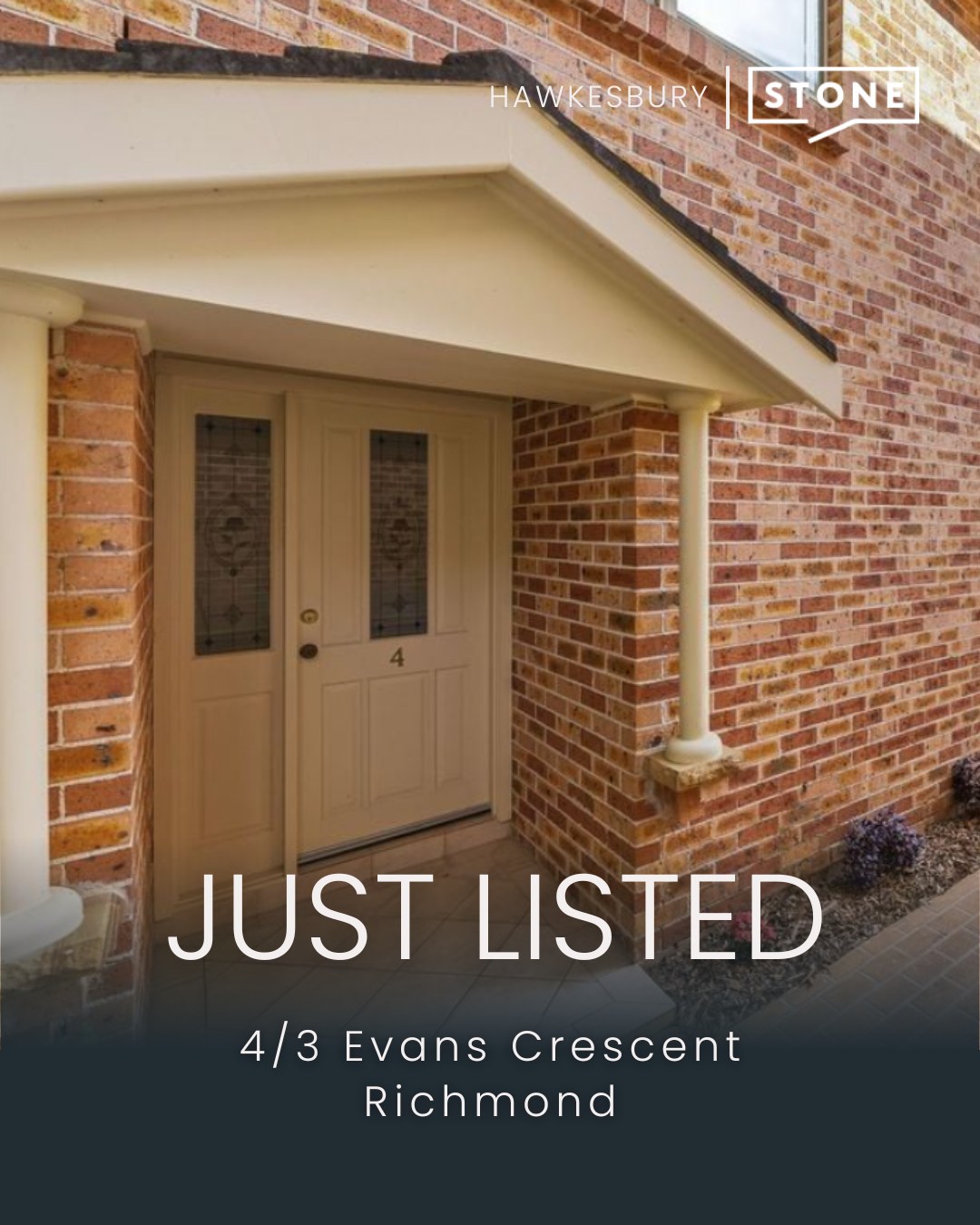 Stone Real Estate Hawkesbury Facebook ad: ππππ ππΆπππ²π± | 4/3 Evans Crescent, Richmond