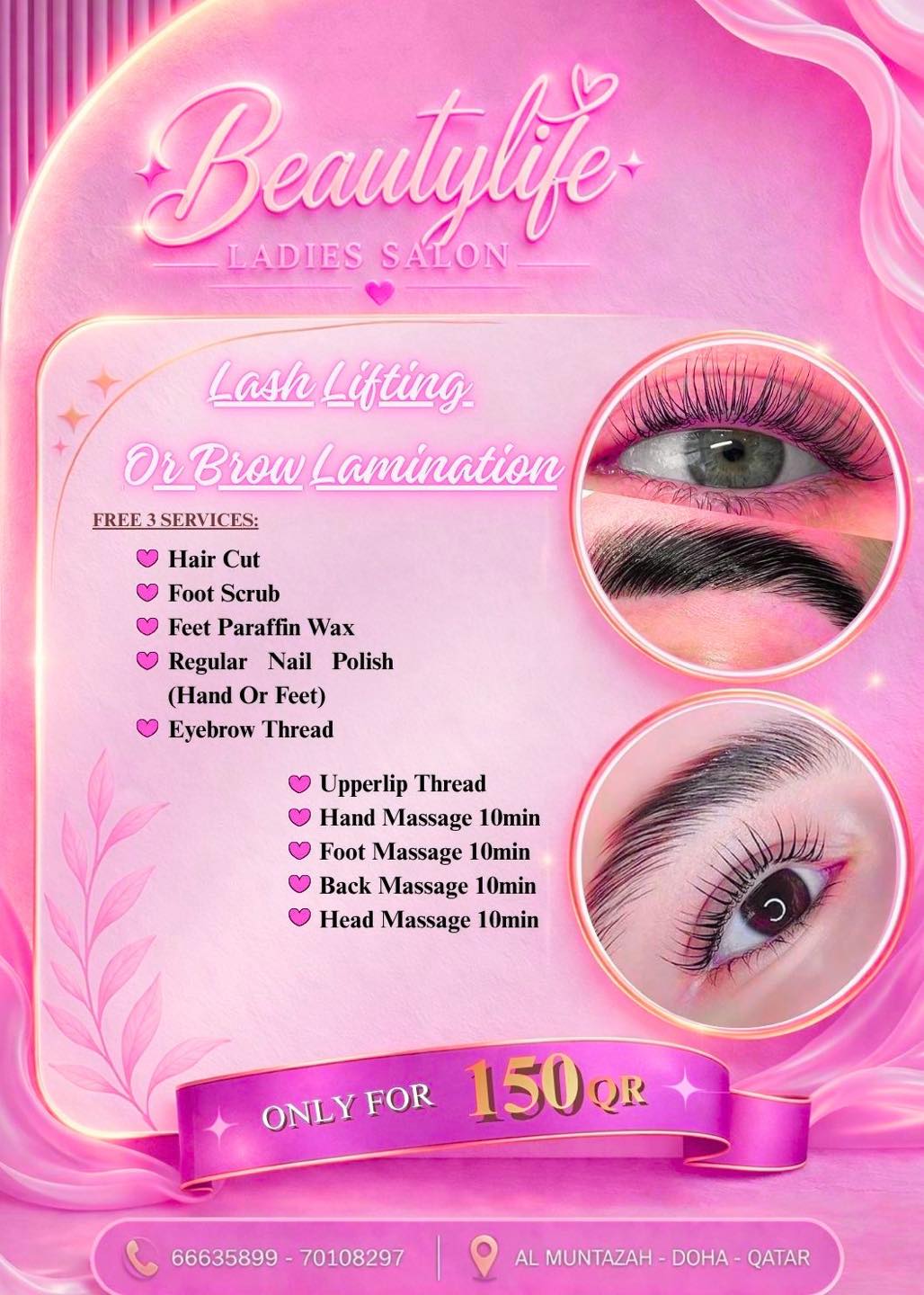 Beauty Life Ladies Salon Facebook ad: Ready for your next glow-up?
