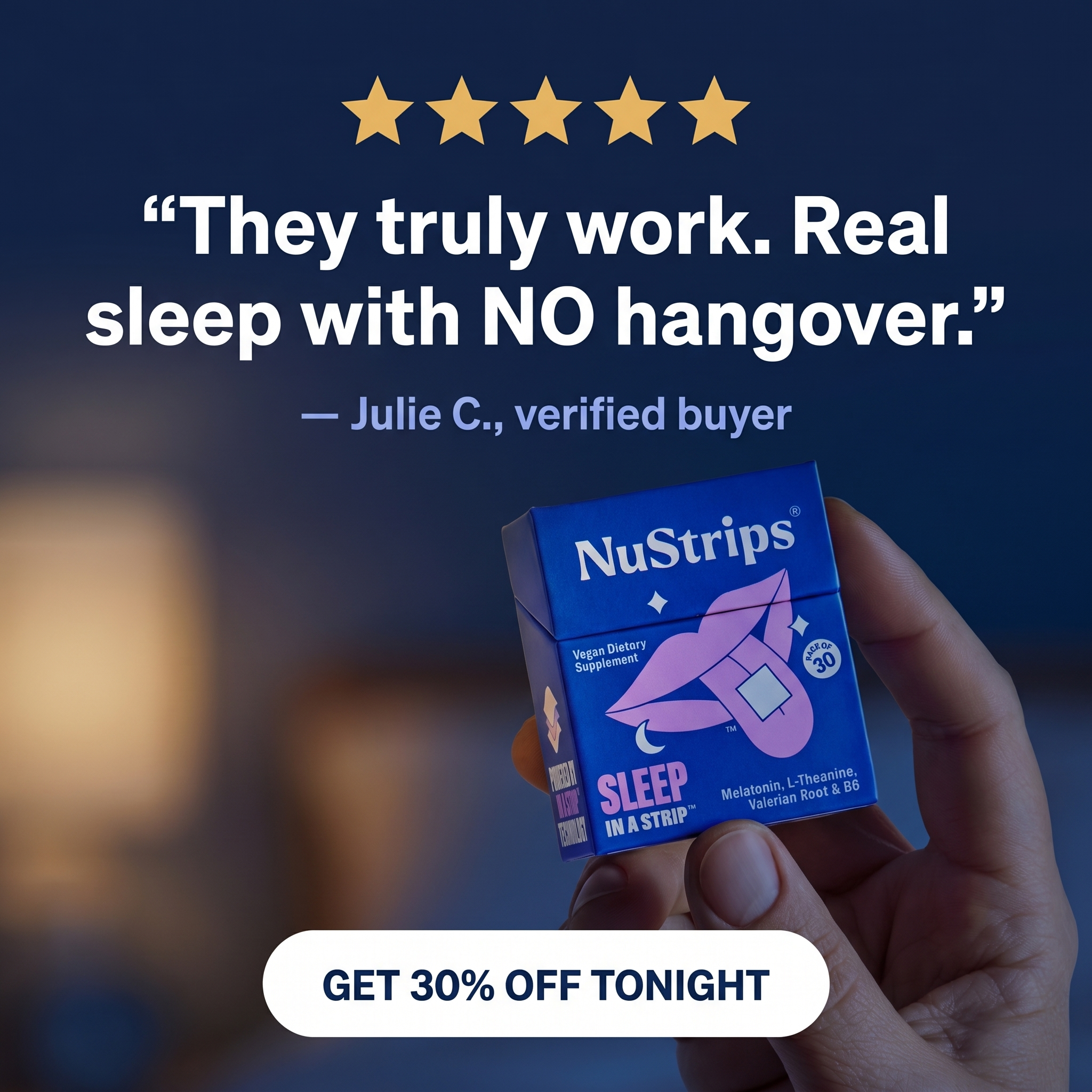 NuStrips Facebook ad