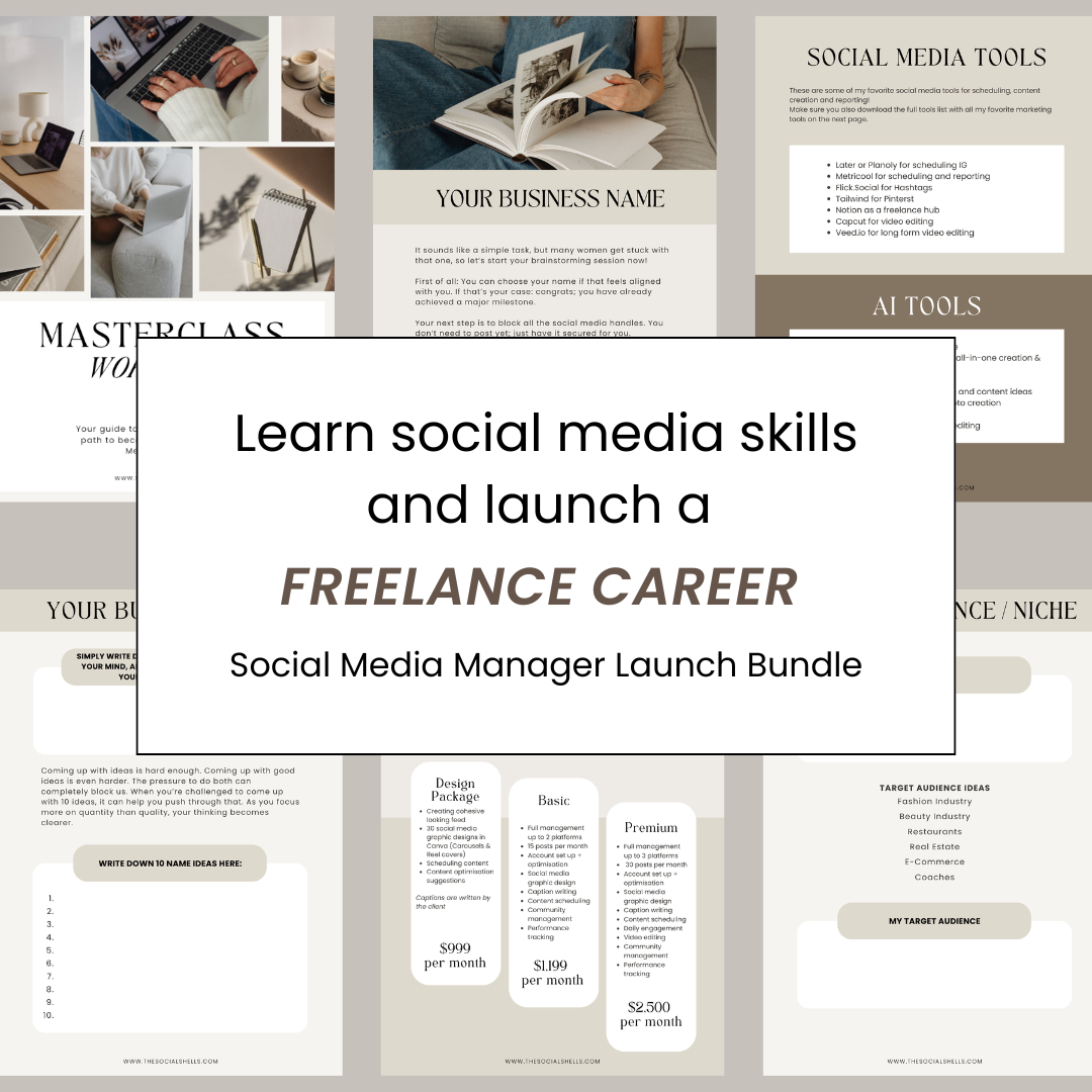 The Social Shells Facebook ad: Social Media Manager Launch Bundle