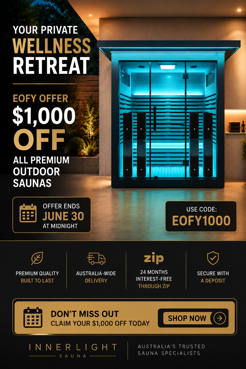 Innerlight Sauna Facebook ad