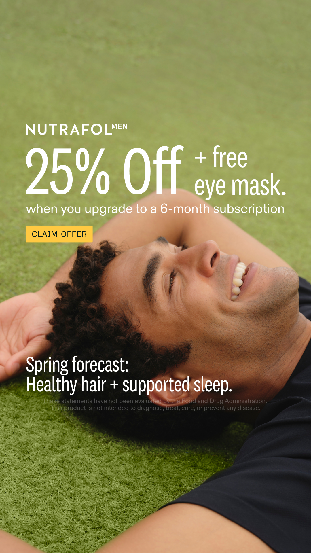 Nutrafol Men Facebook ad
