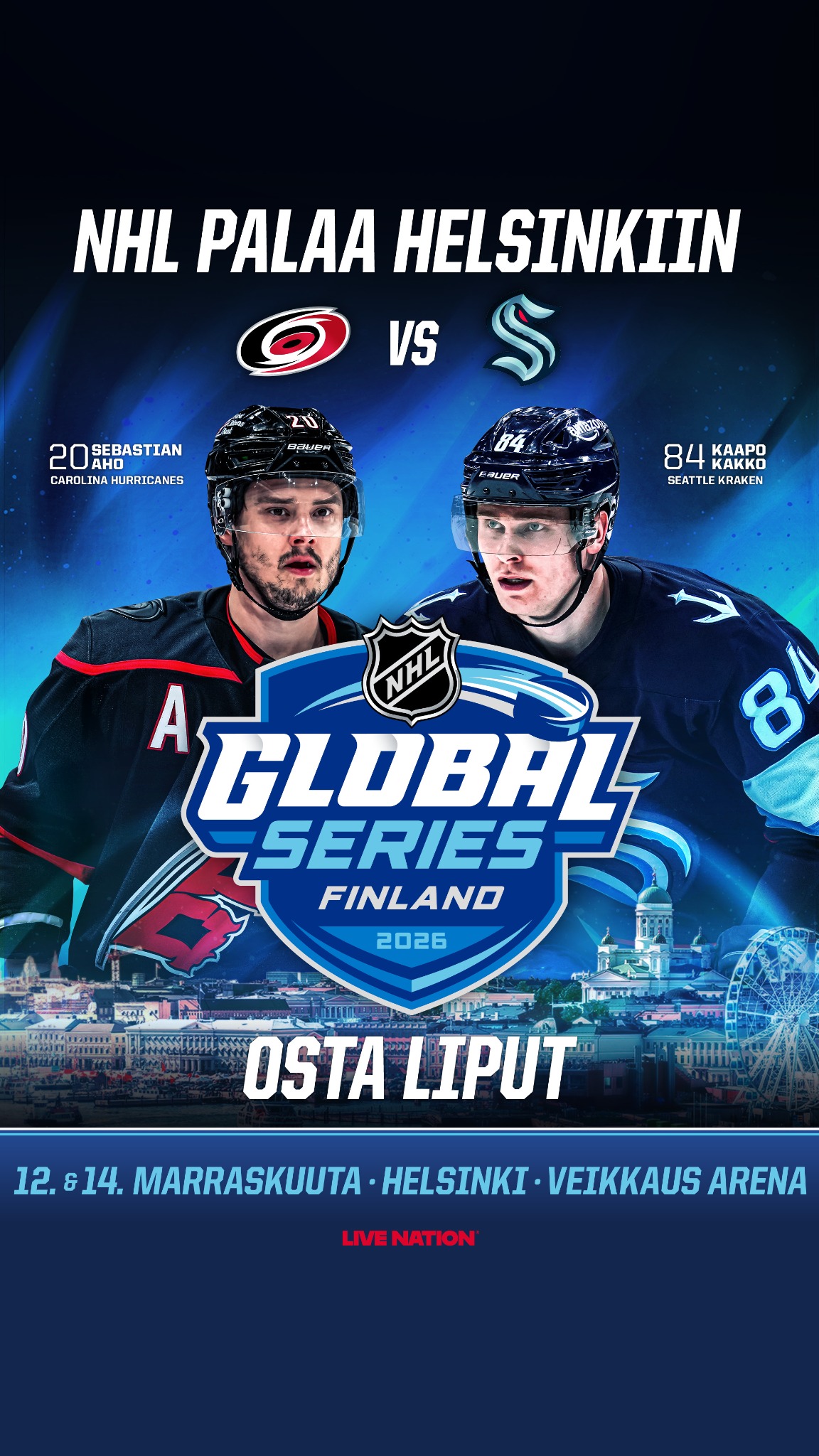 Live Nation Finland Facebook ad