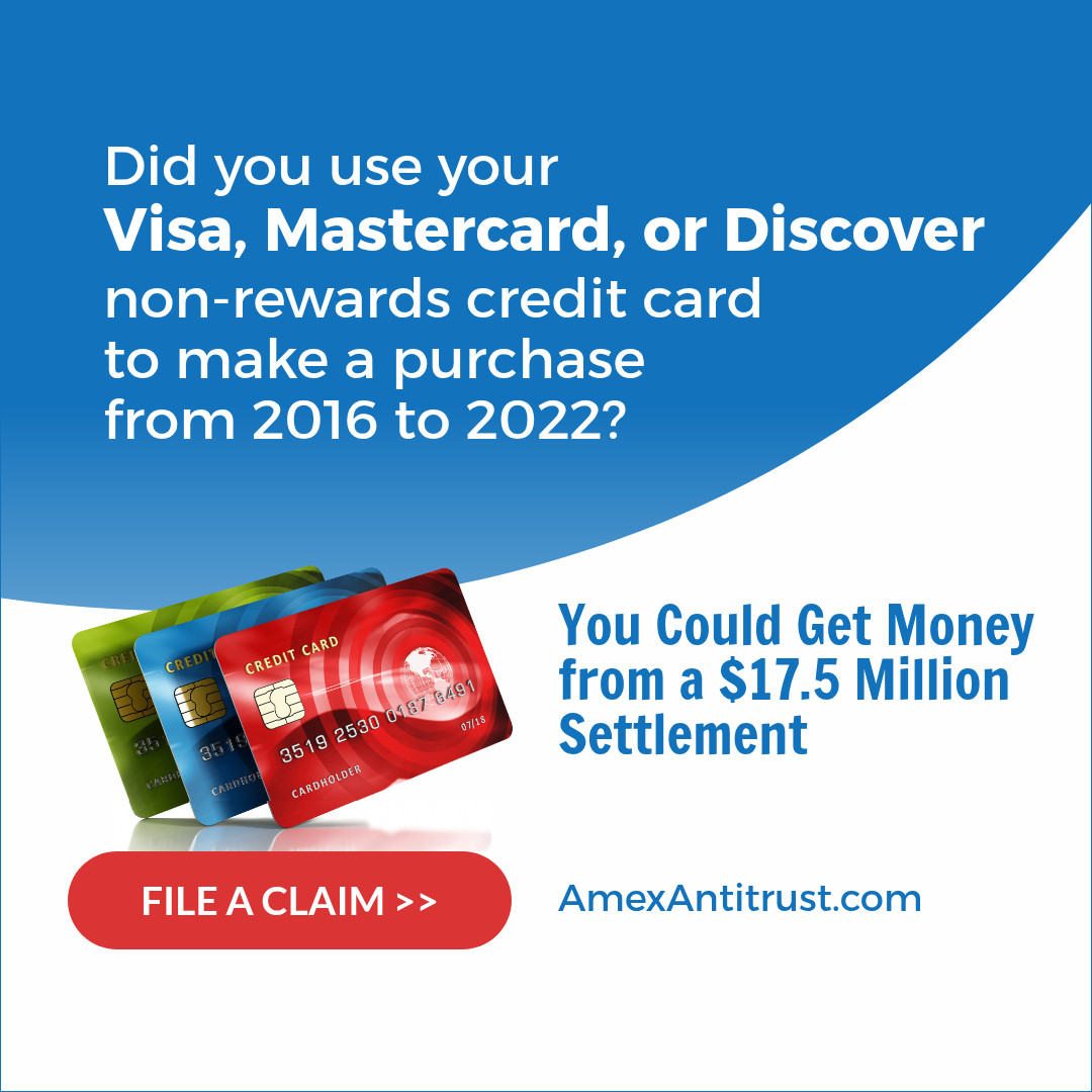 American Express Antitrust Lawsuit Facebook ad: You could get money from a settlement.