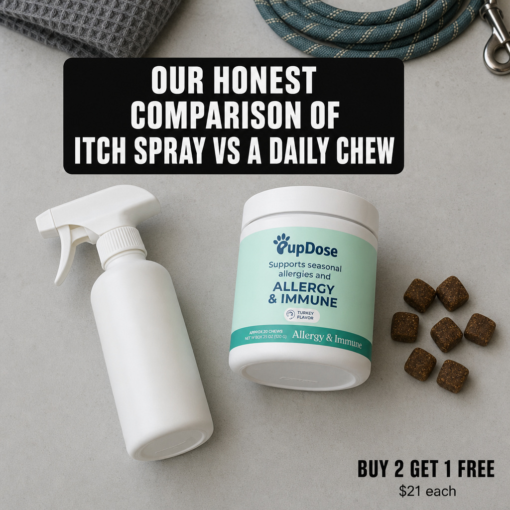 Healthy Dog Reviews Facebook ad: Find The Right Fix For The Itch