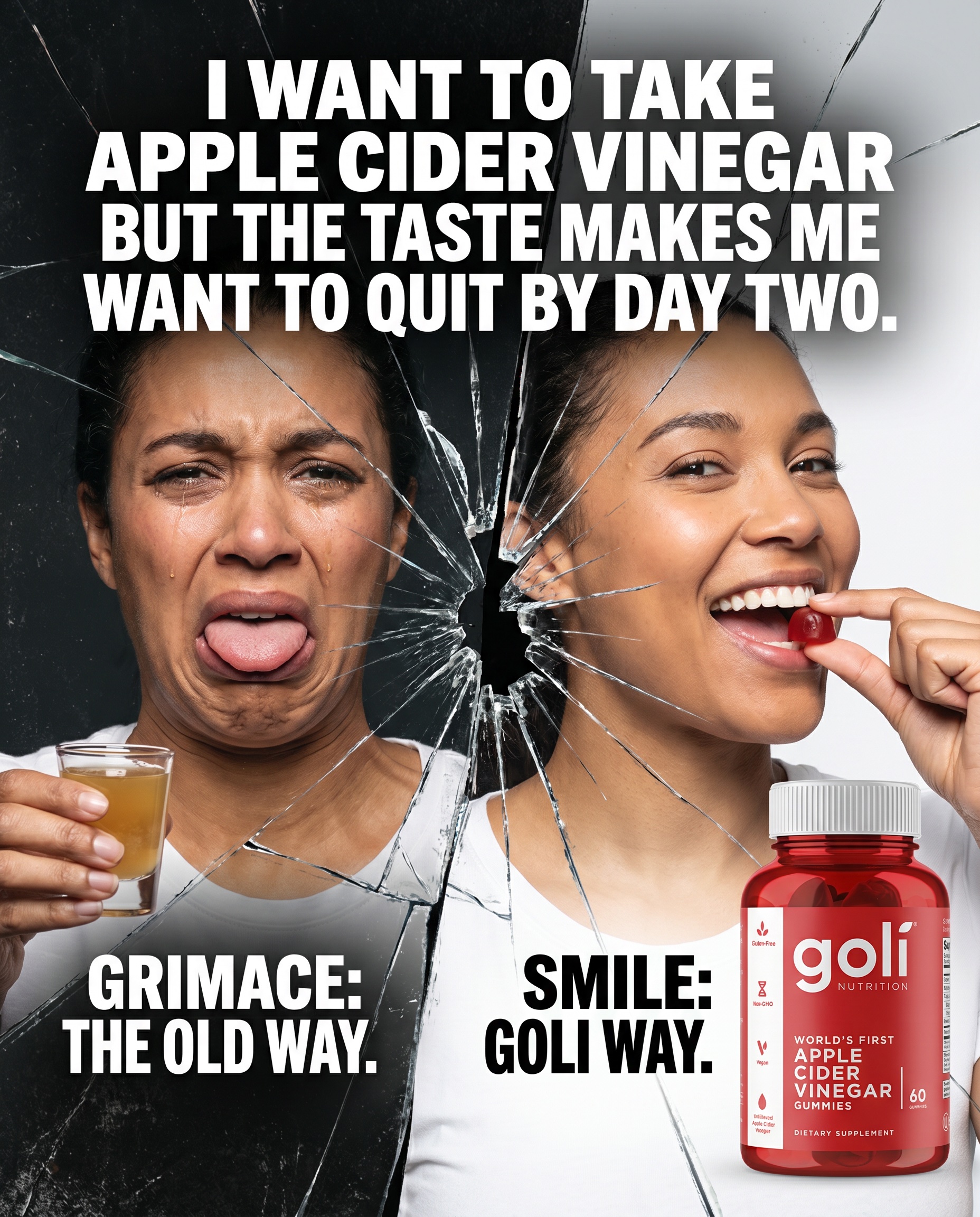 Goli Facebook ad: OVER 60% OFF + 100% FREE Shipping