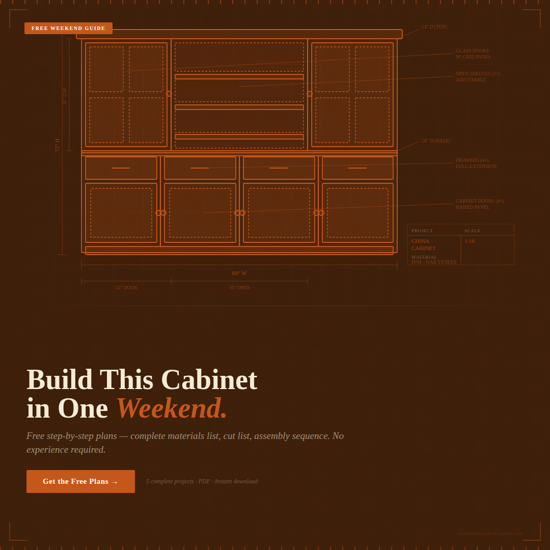 Weekend Wood Craft Facebook ad from Jul 12, 2026