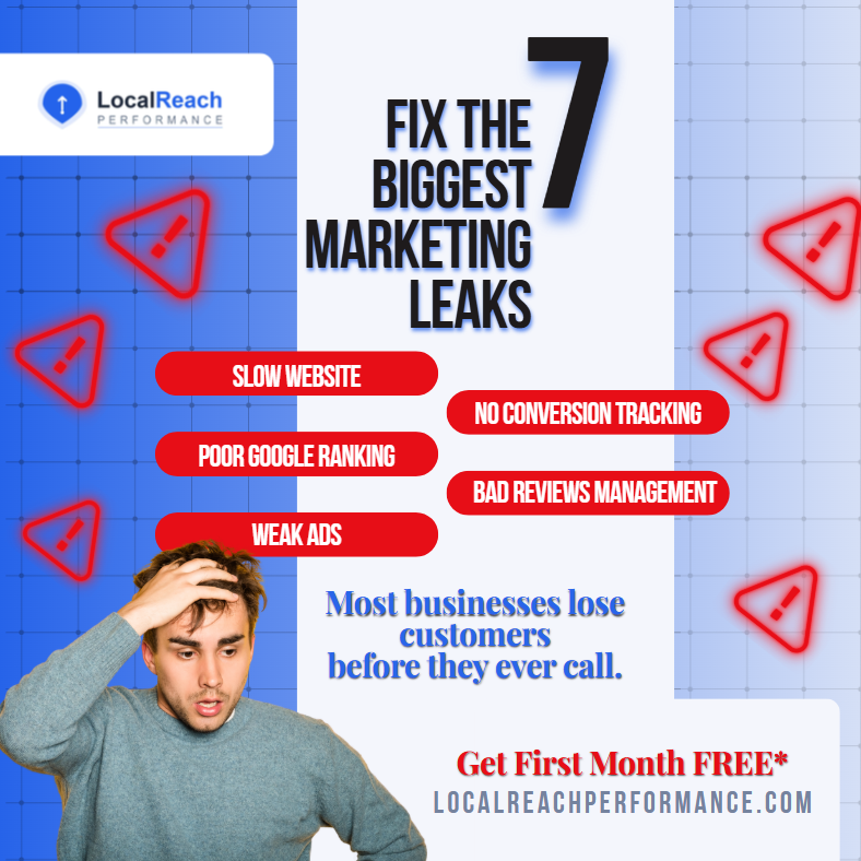 LocalReach Performance Facebook ad: Stop Juggling Vendors