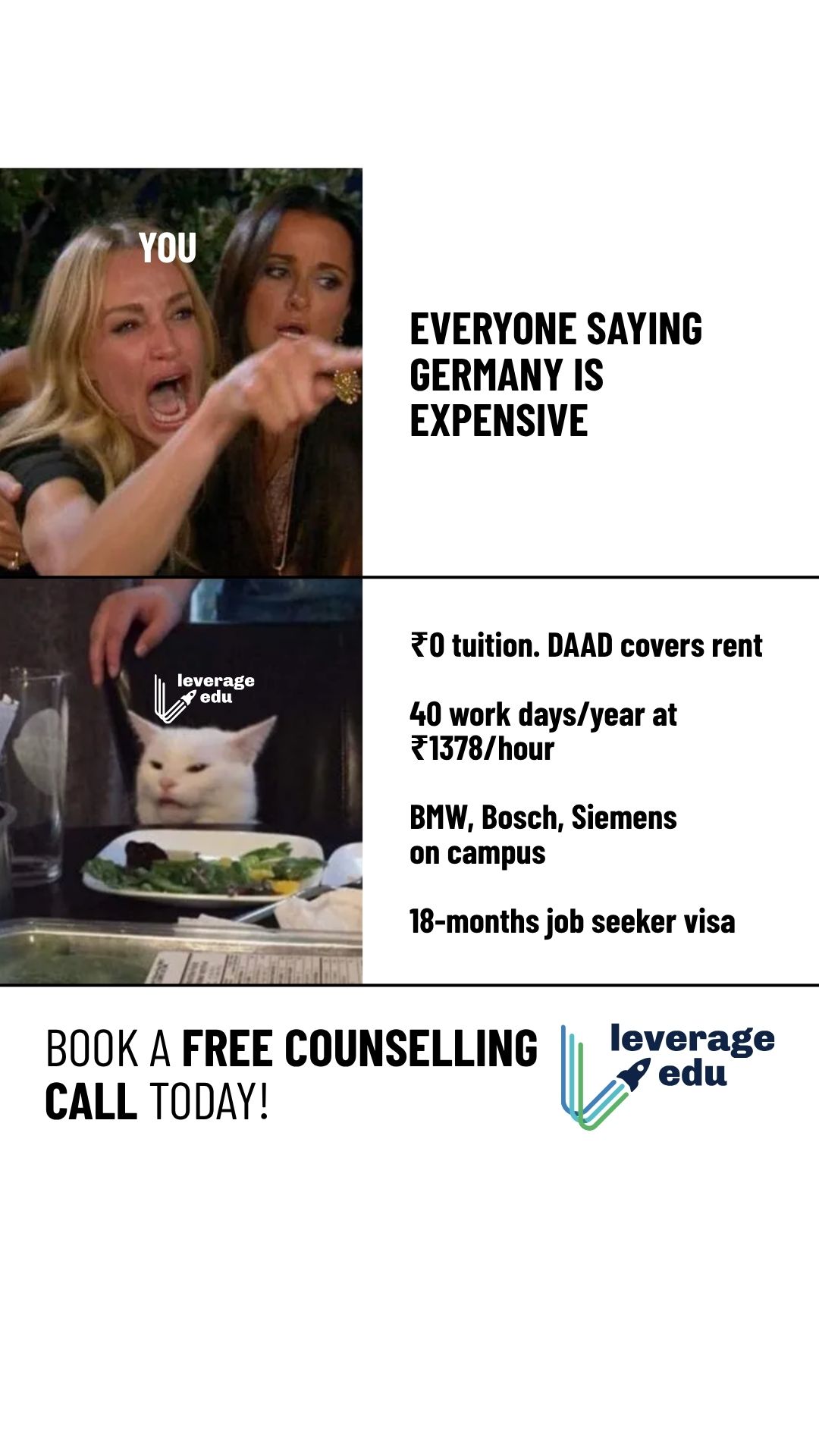 Leverage Edu Facebook ad