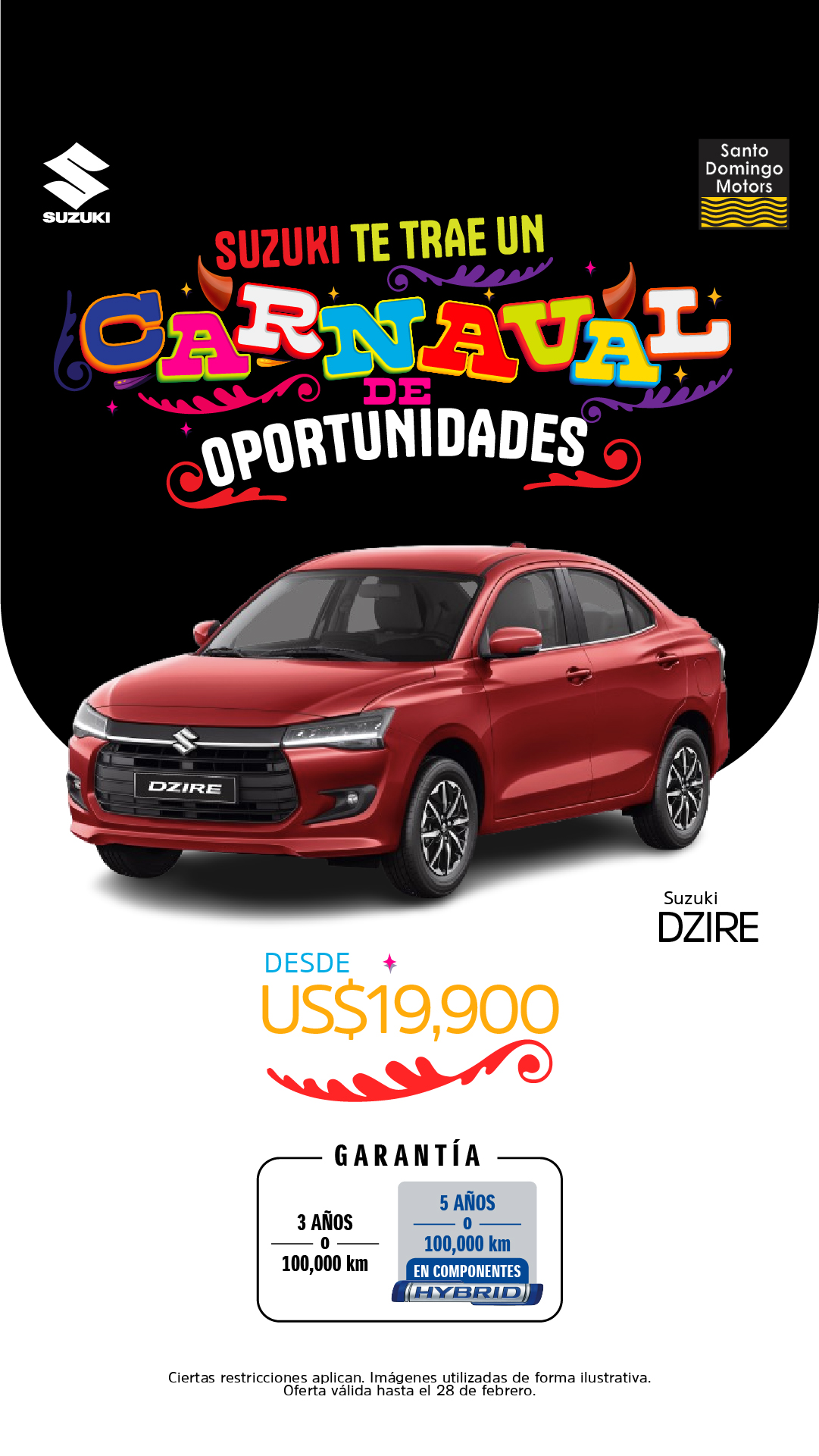 Santo Domingo Motors Facebook ad from Feb 13, 2026