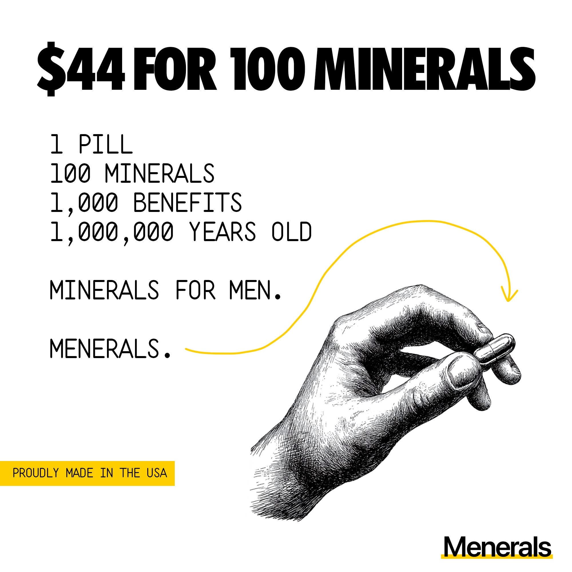 Menerals Facebook ad