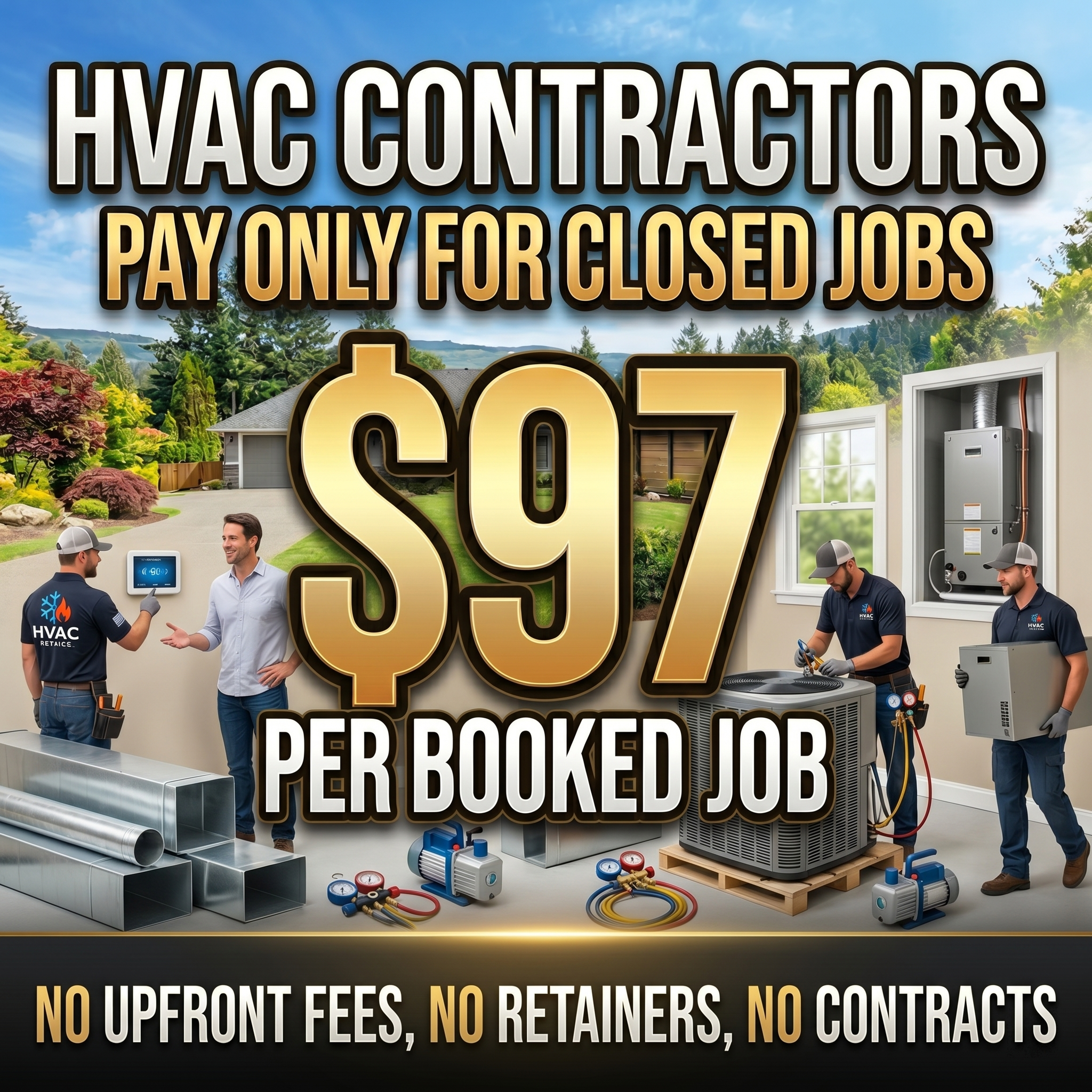 Emperian Agency Facebook ad: Pay Per Booked Job