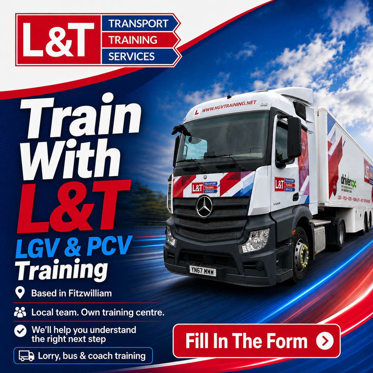 L & T Transport Training Services Facebook ad
