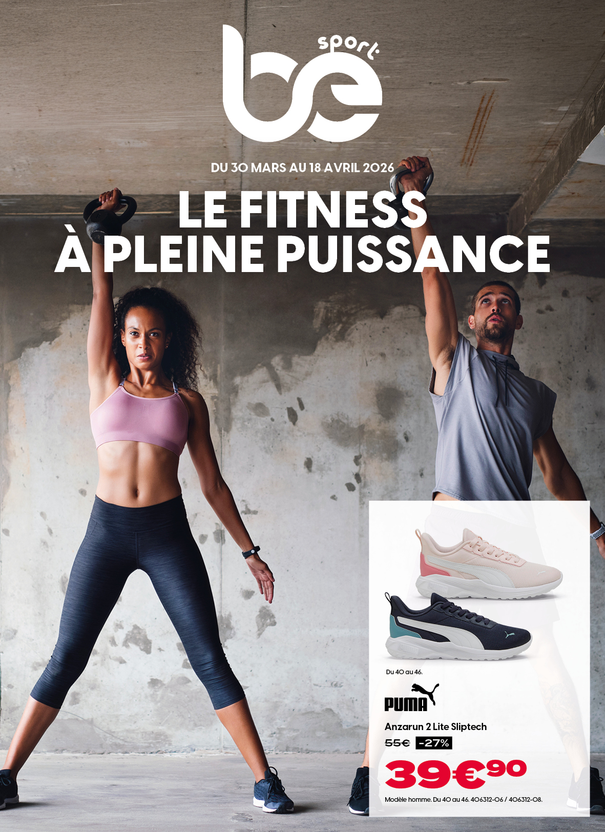 Be sport Réunion Facebook ad: Catalogue Fitness