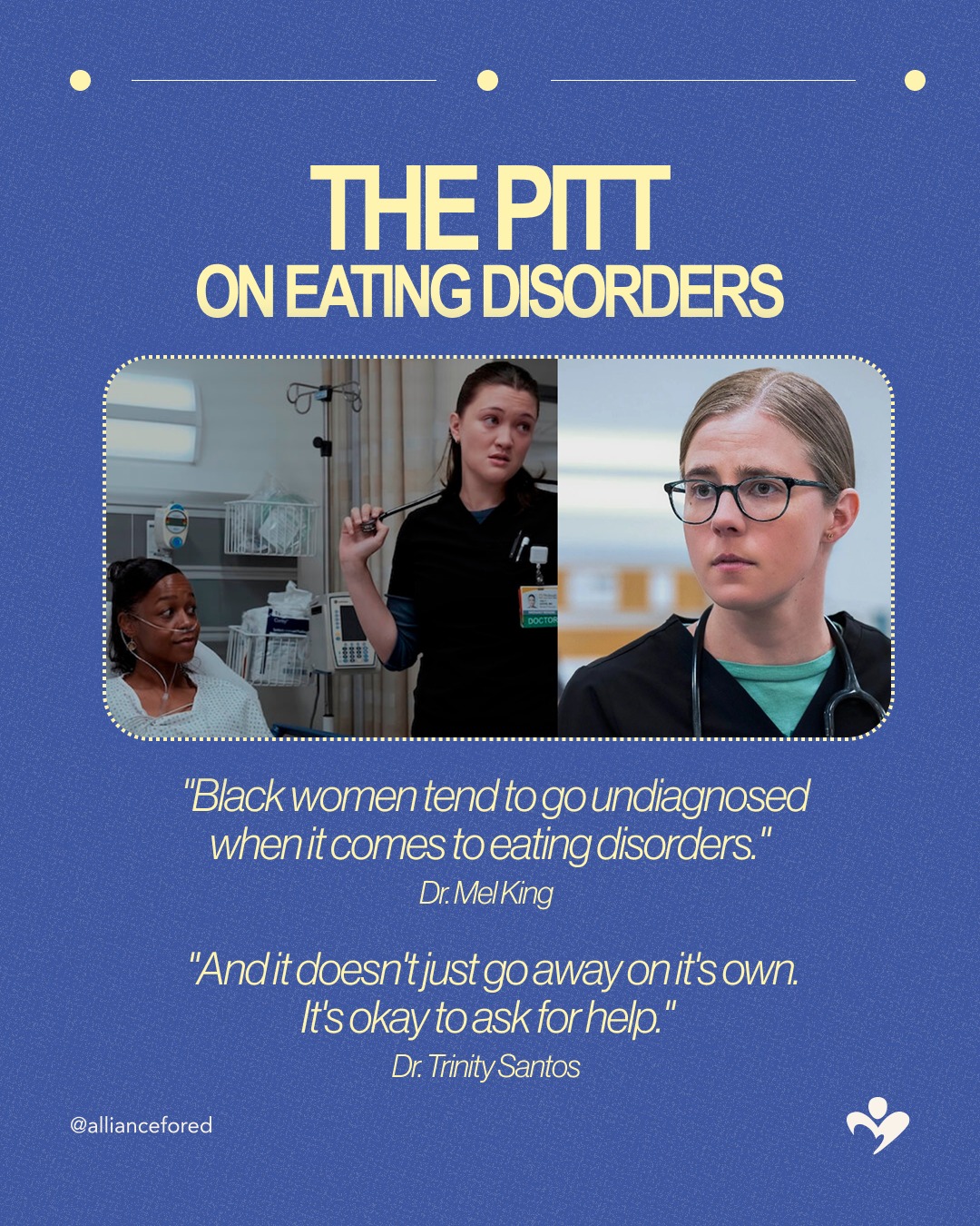 National Alliance for Eating Disorders Facebook ad: Eating disorders can affect anyone-but they’re too often…